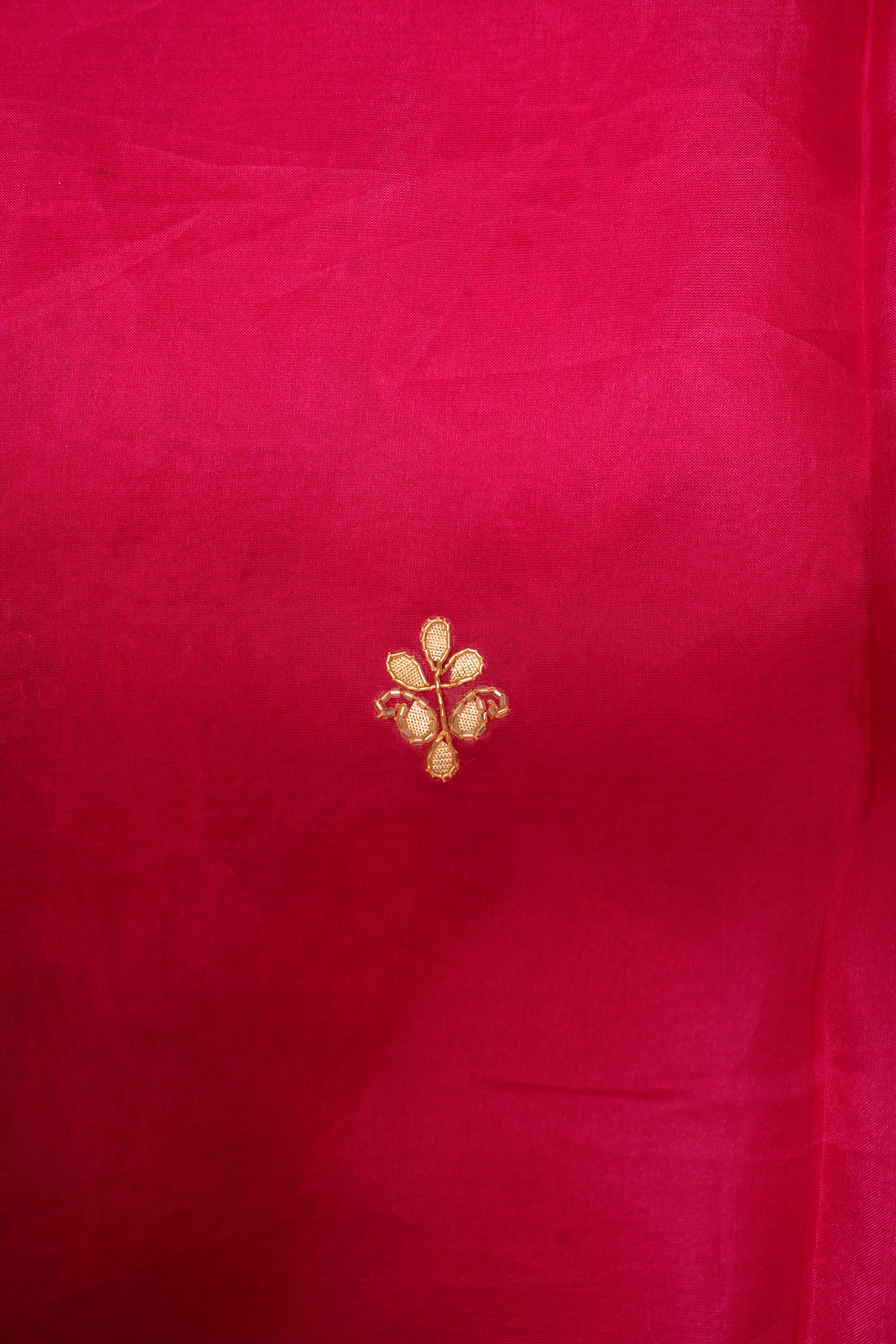 Designer Pink Organza Saree