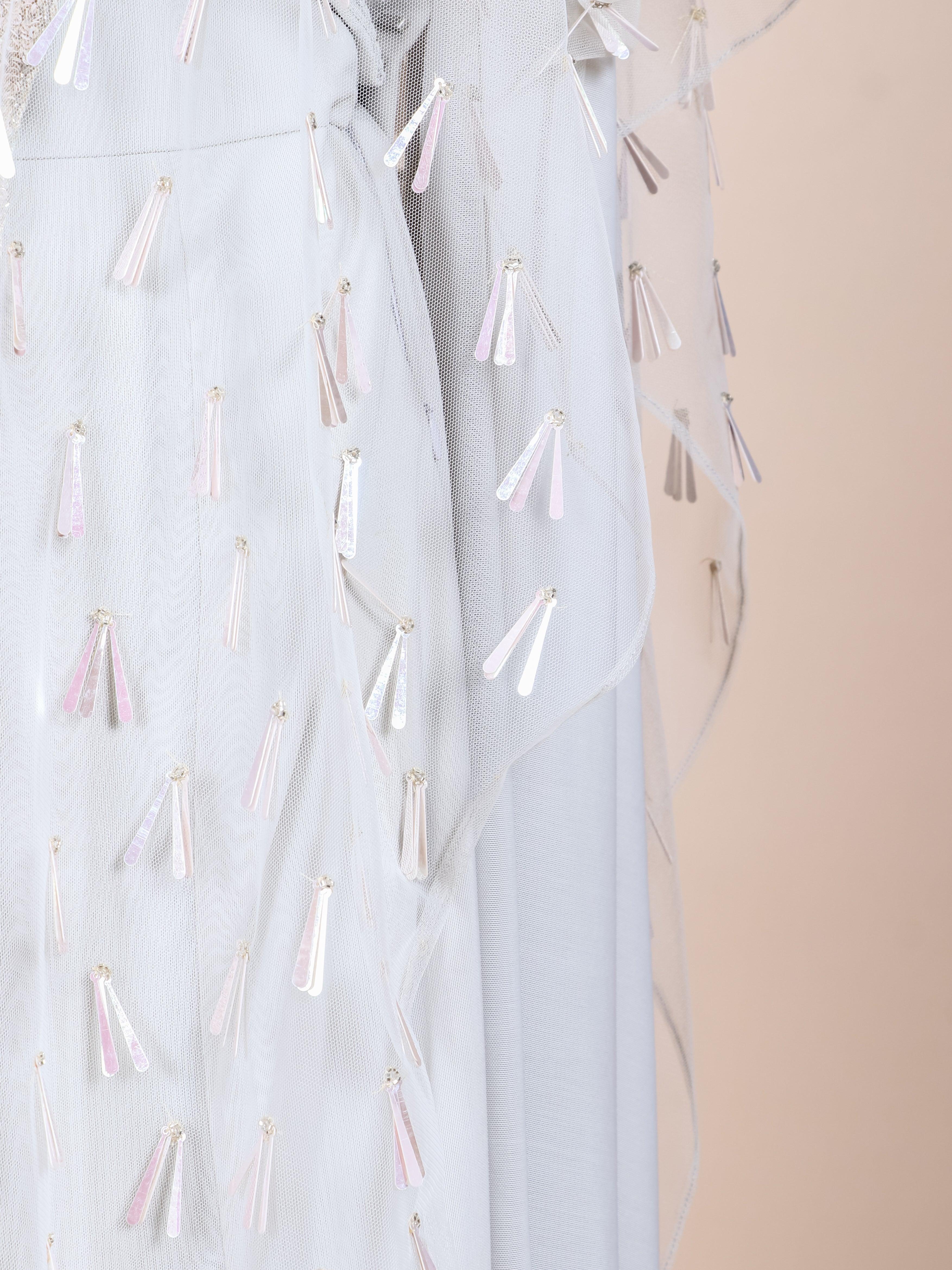 Designer Light Blue Georgette Party Wear Indo Western Plazo - Sumangal Ekam