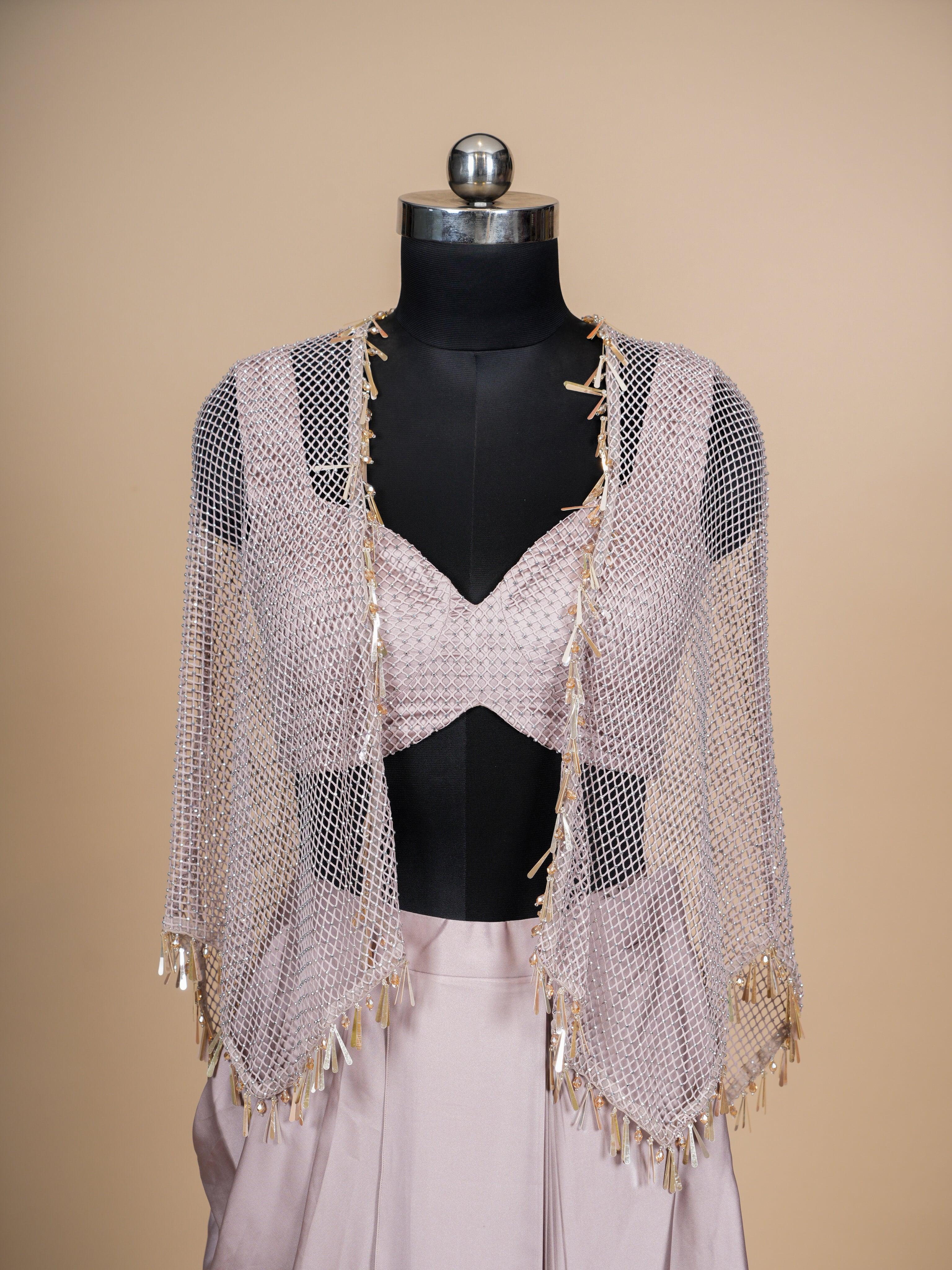 Designer Move Crepe Silk Party Wear Indo Western - Sumangal Ekam