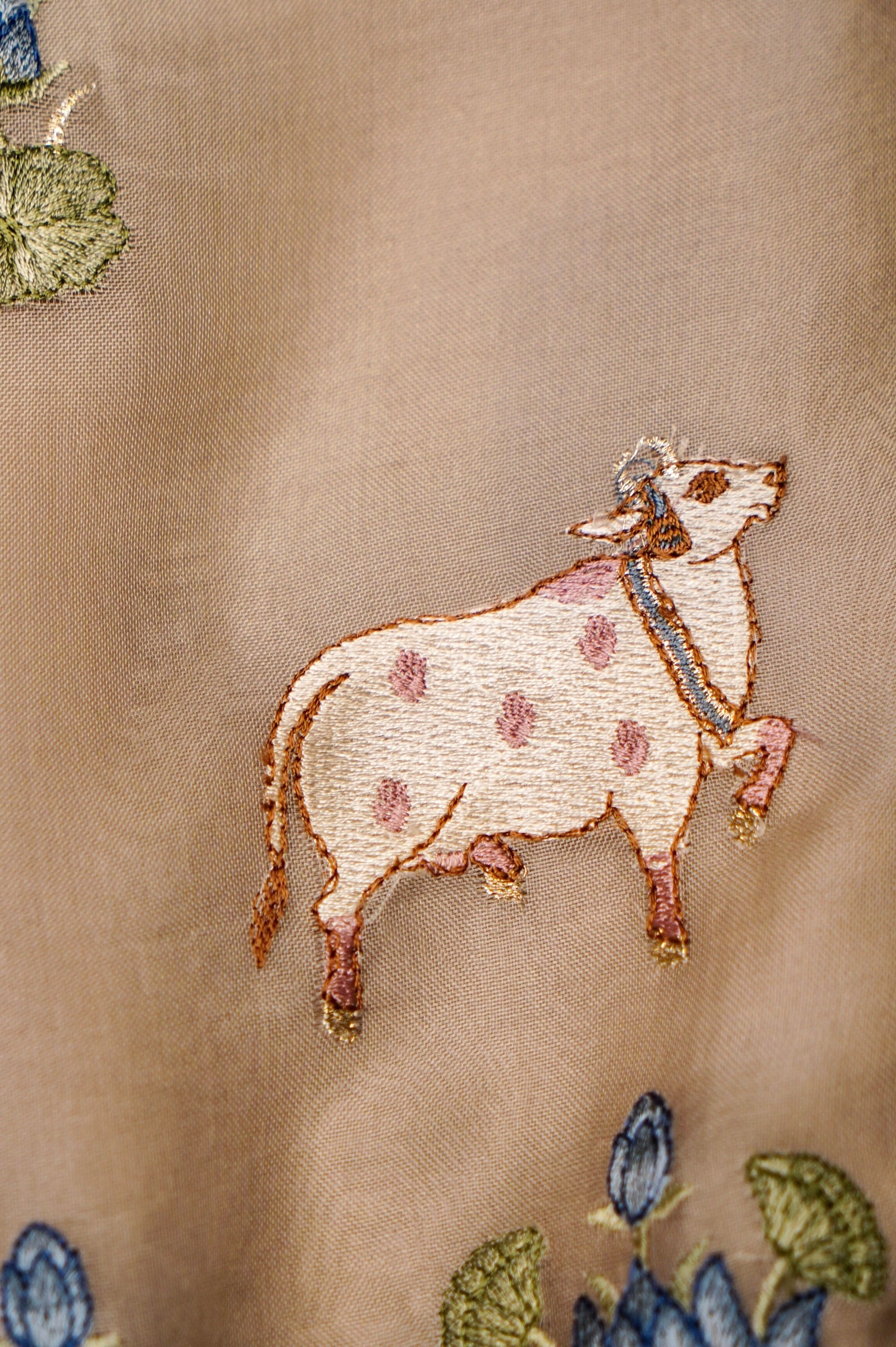 Designer Off White Organza Suit