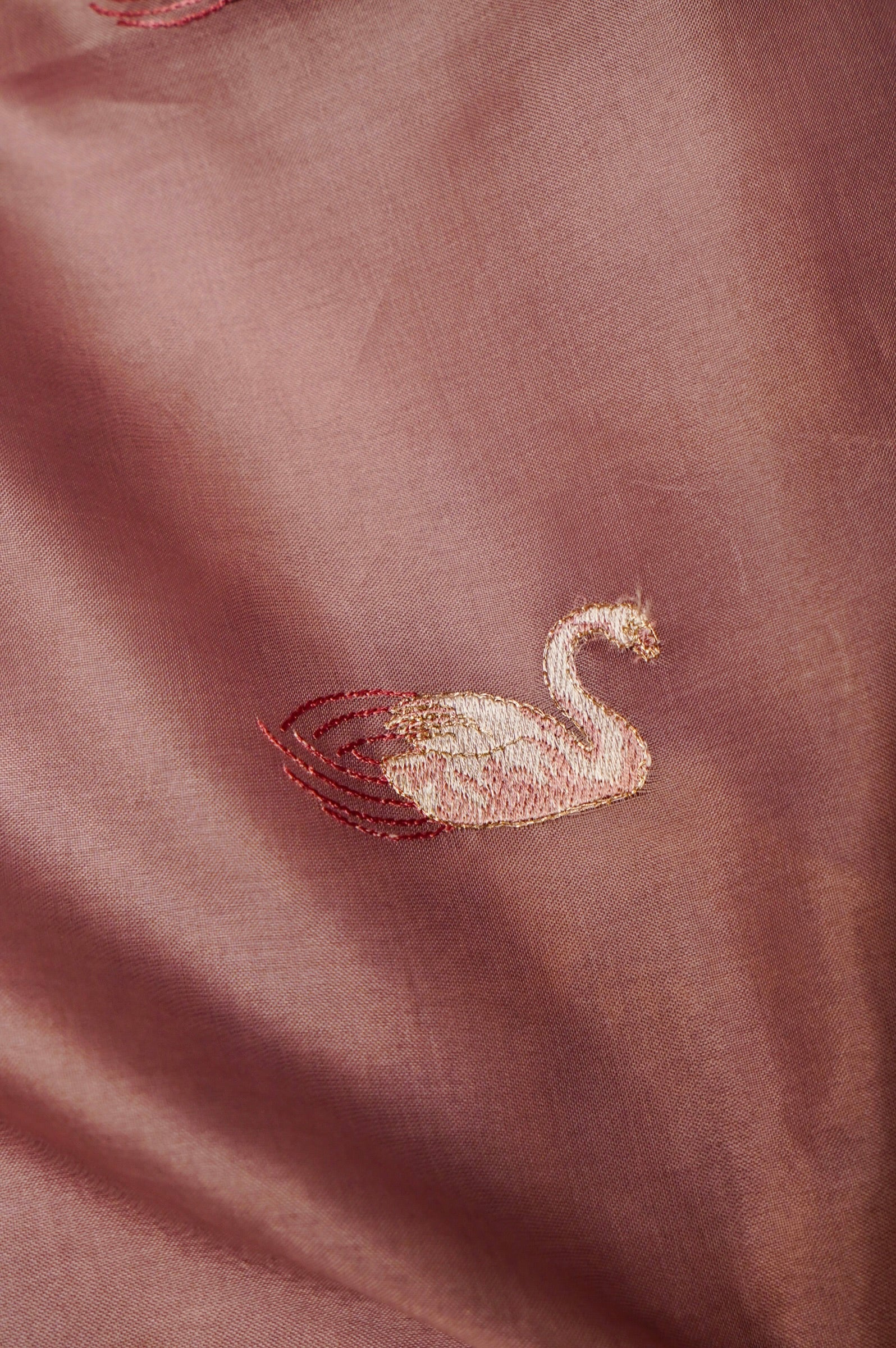 Designer Mauve Organza Suit