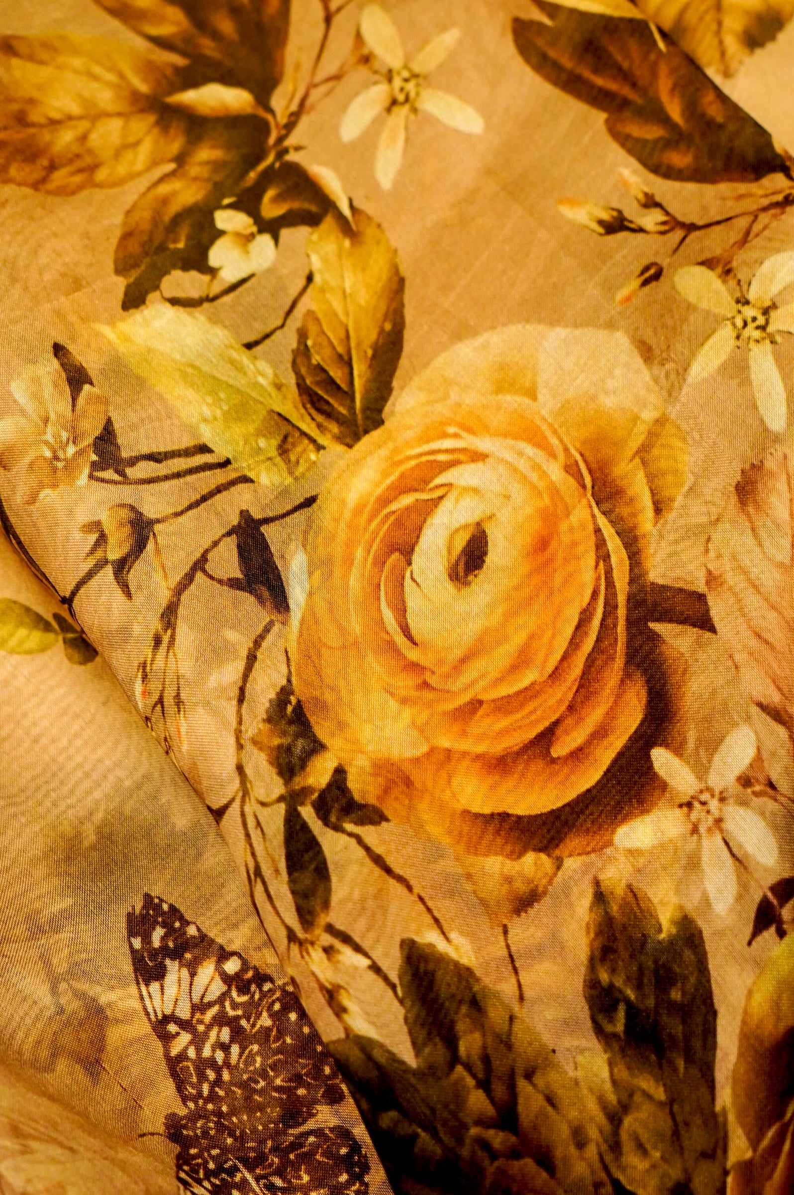 Designer Light Yellow Organza Saree