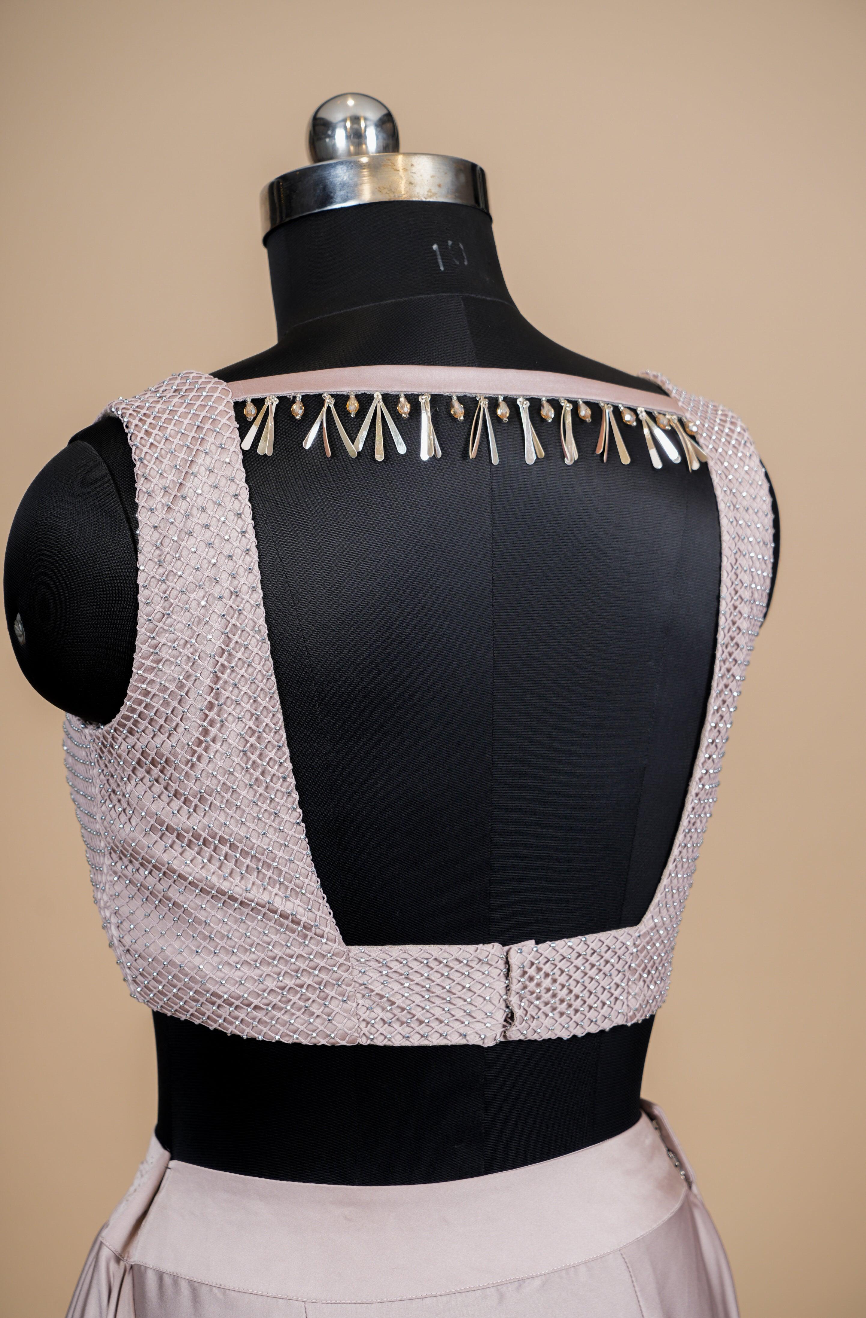 Designer Move Satin Silk Party Wear Drape Saree - Sumangal Ekam