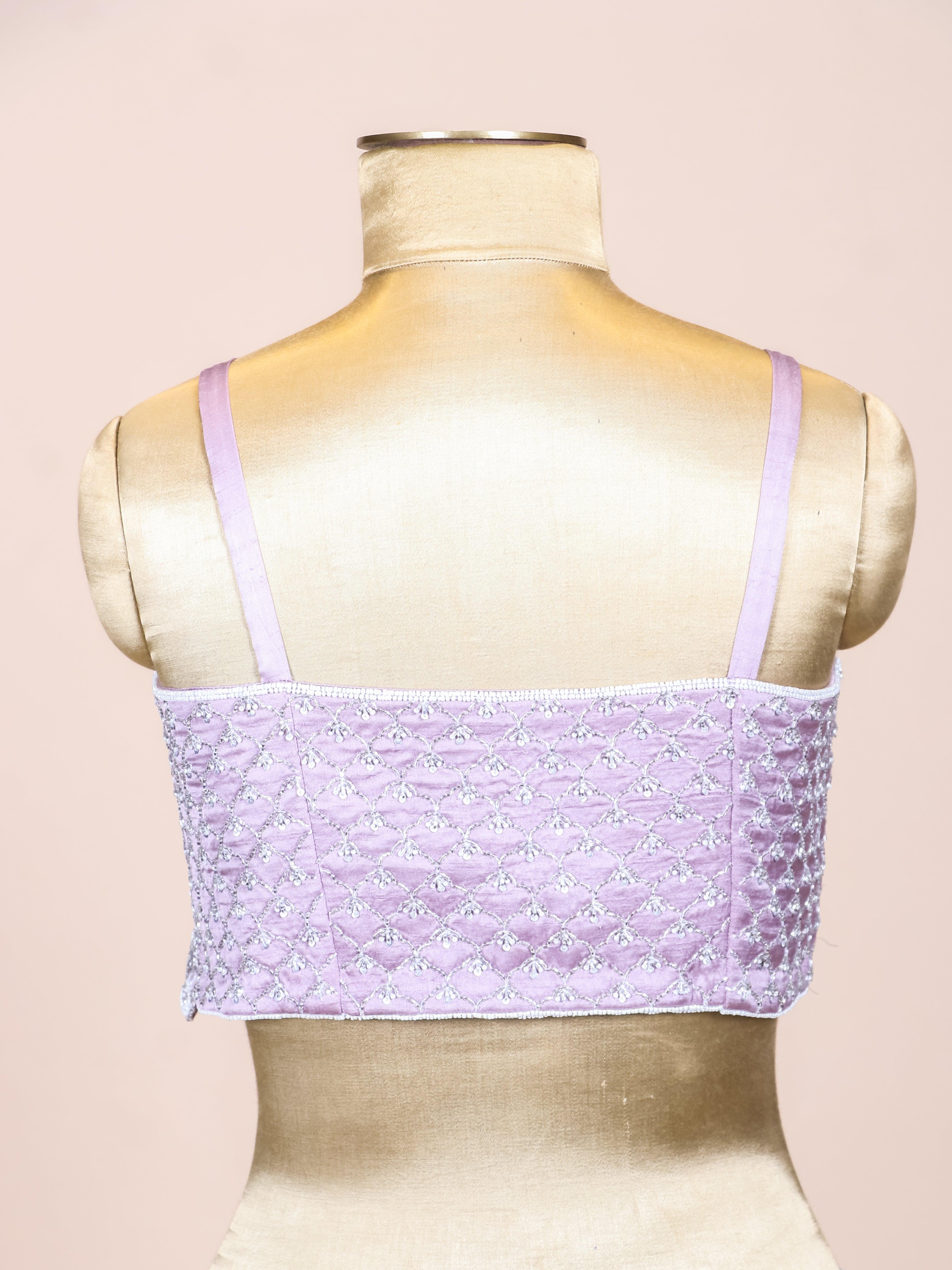 Designer Lavender Tissue Party Wear Indo Western - Sumangal Ekam