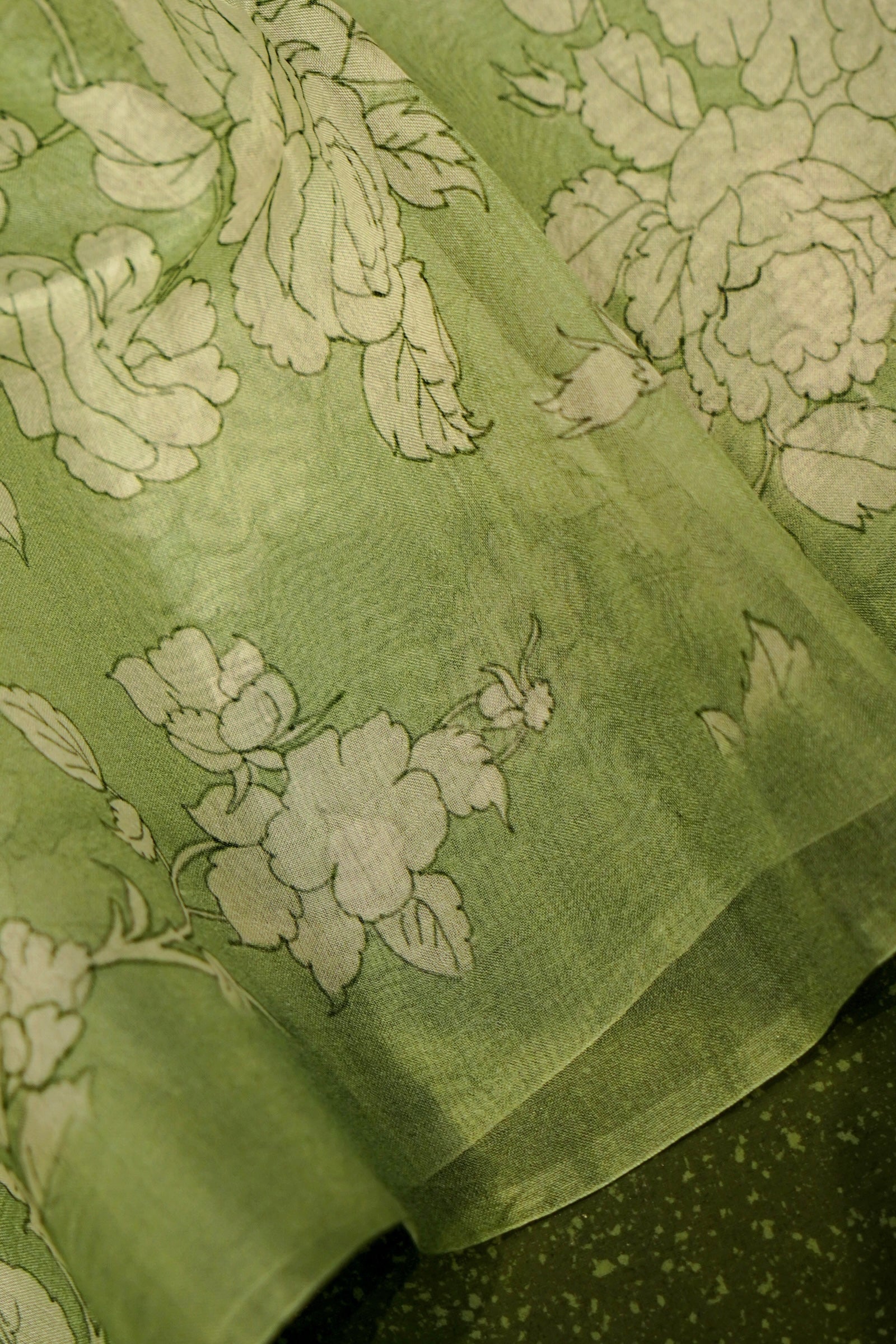 Designer Light Green Organza Suit
