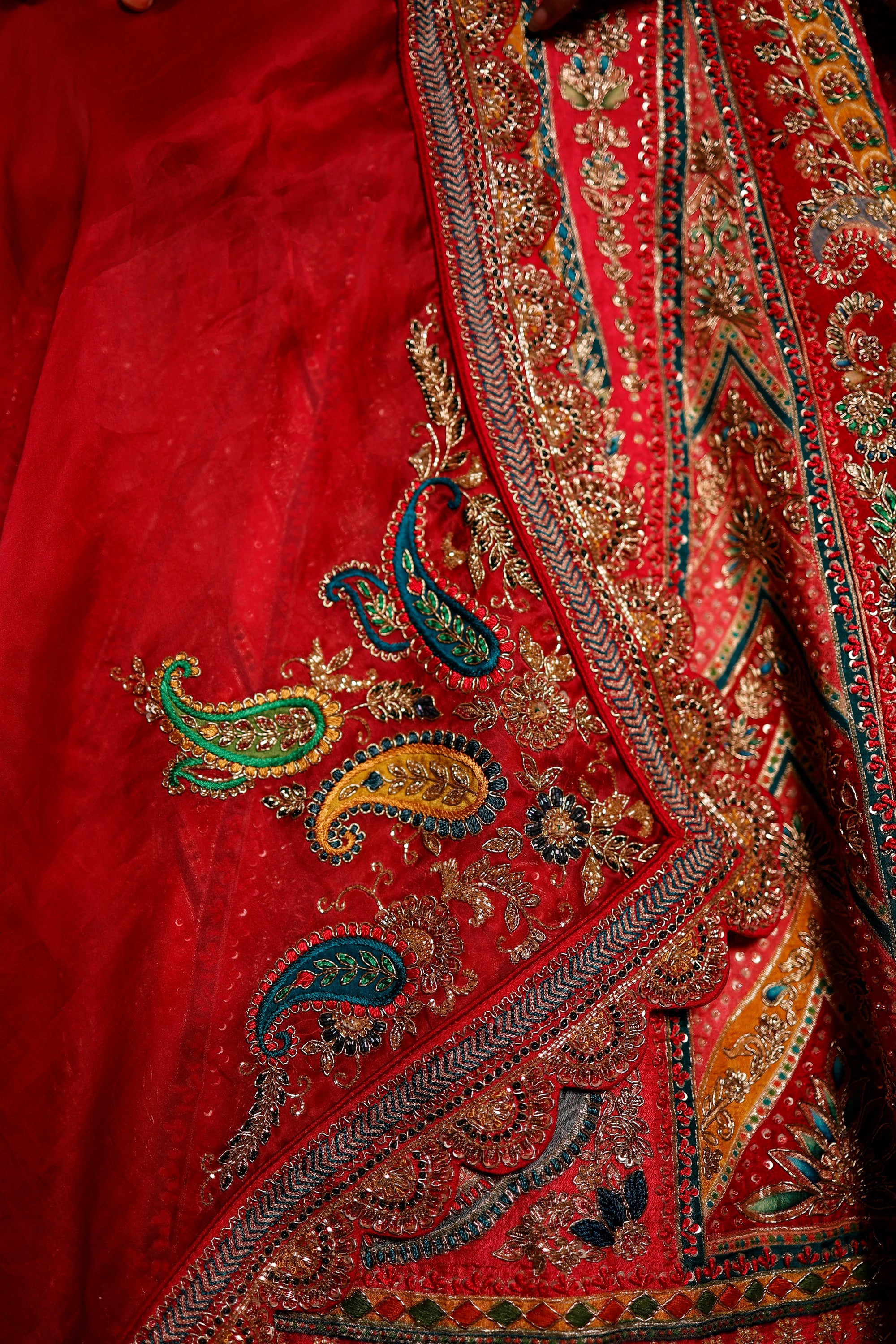 Designer Pink Raw Silk Bridal Lehenga