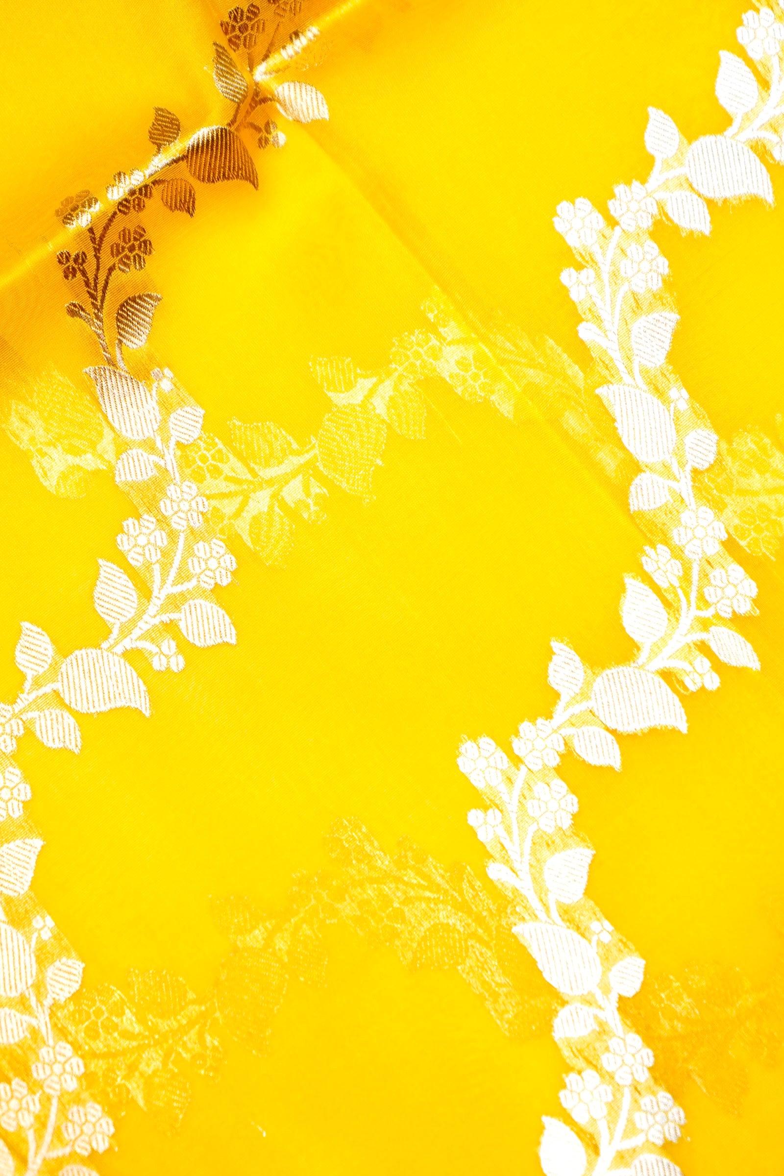 Designer Mustard Yellow Moonga Silk Suit