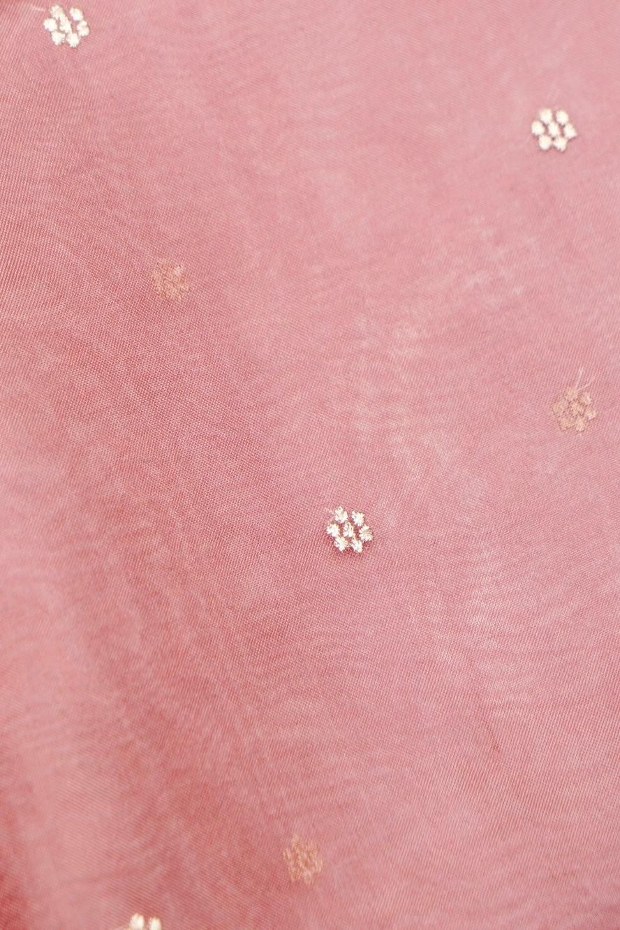 Designer Onion Pink Organza Silk Suit