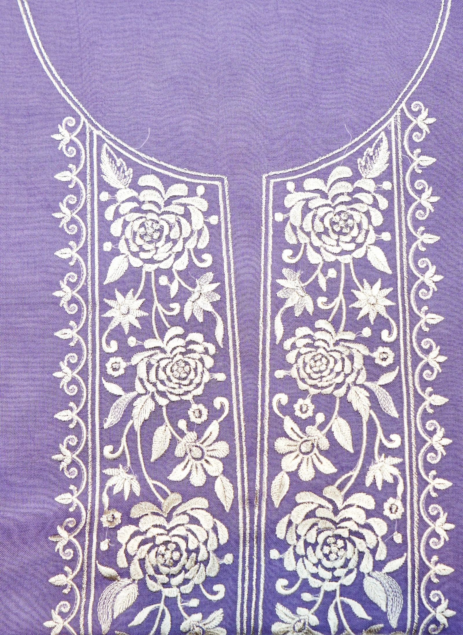 Designer Purple Organza Silk Suit