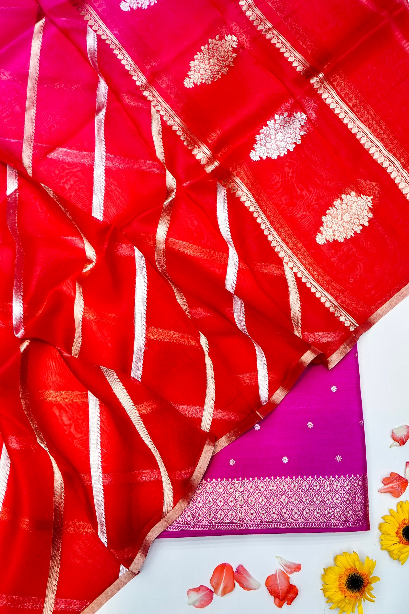 Designer Pink Moonga Silk Suit