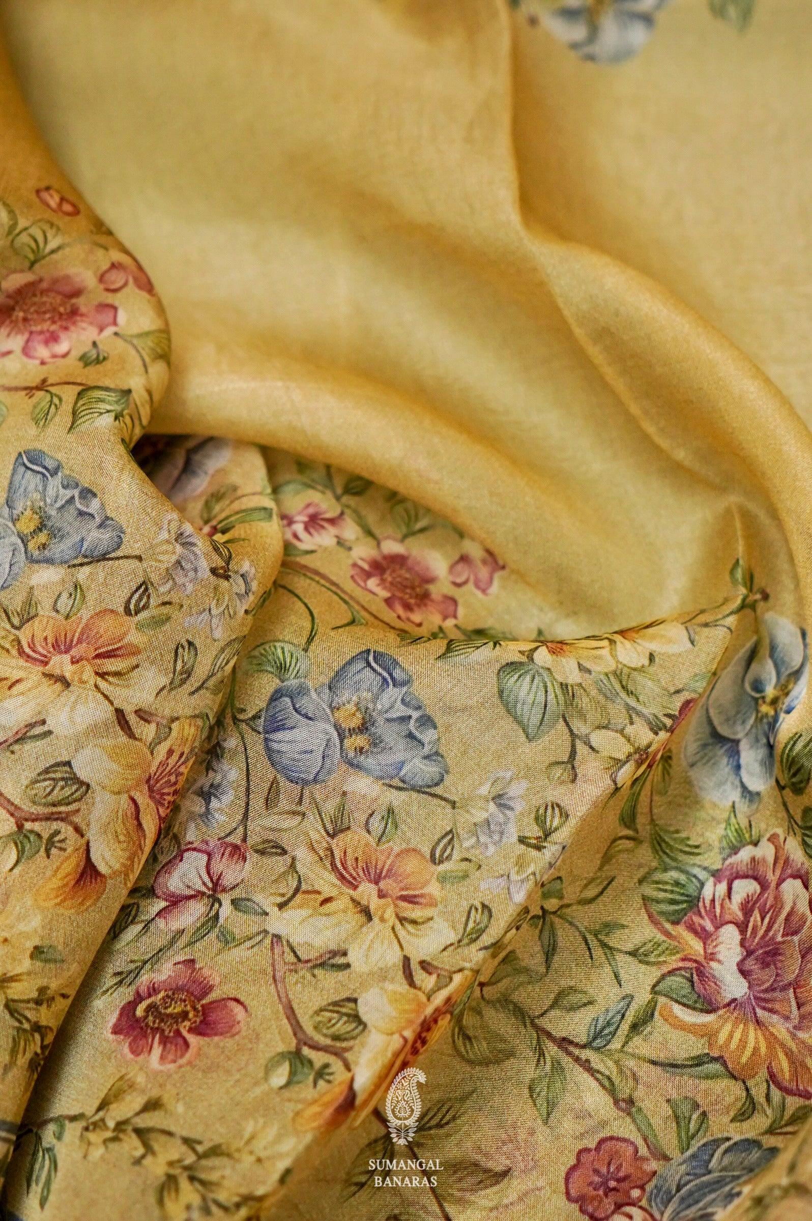 Designer Olive Green Organza Suit