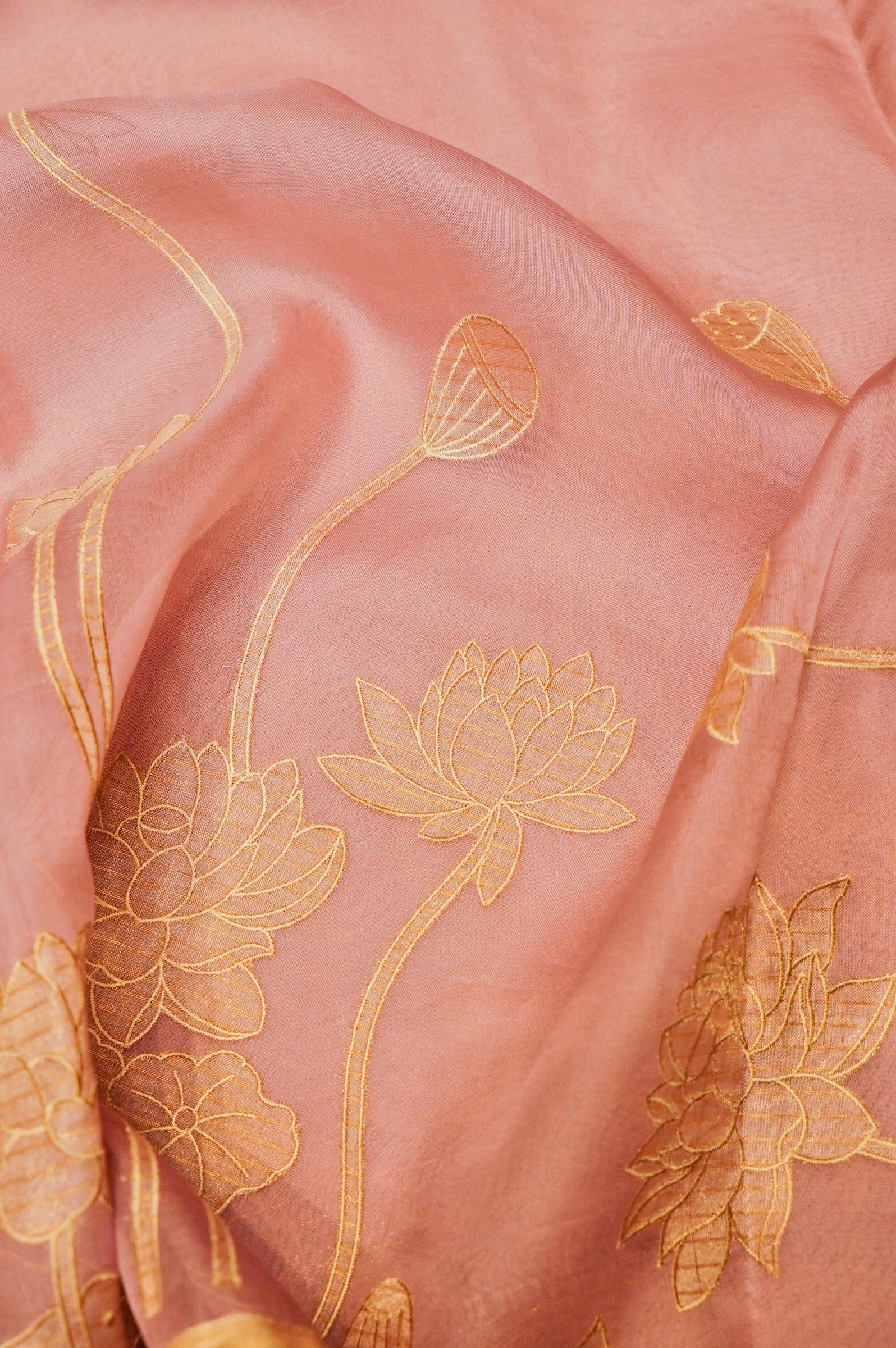 Designer Lavender Organza Saree