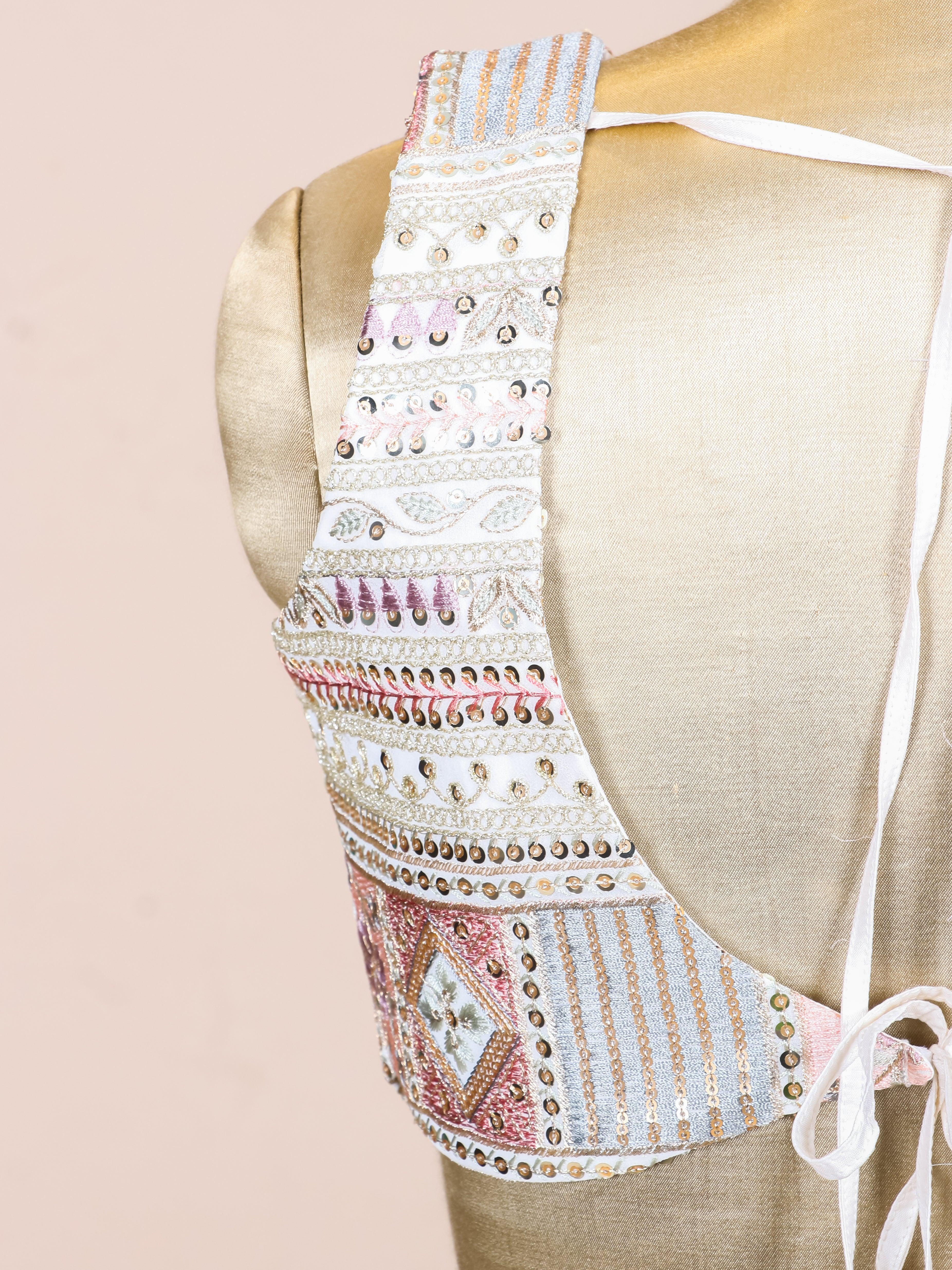 Designer Off White Fancy Banarasi Party Wear Lehenga - Sumangal Ekam