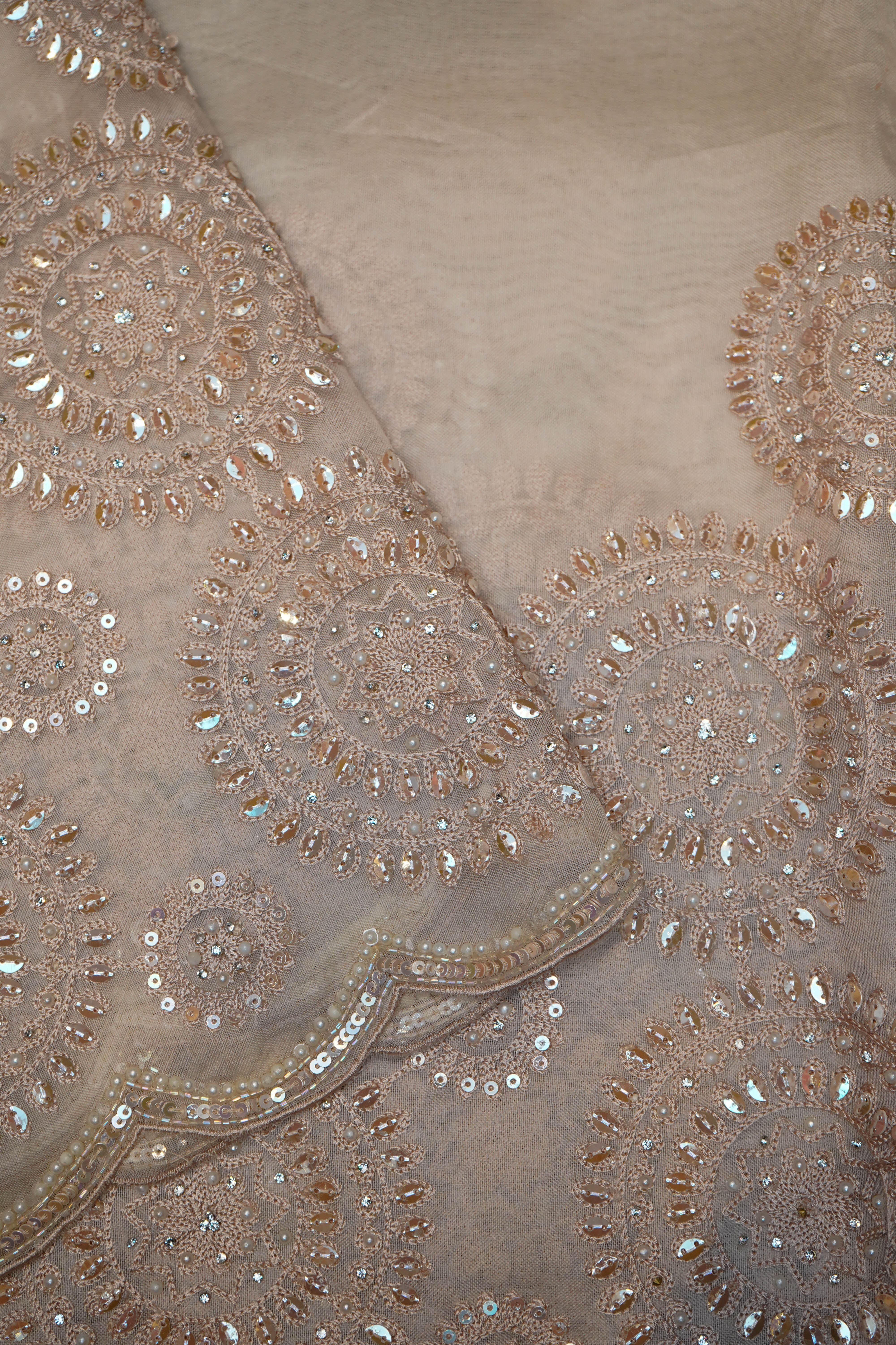 Designer Silver Organza Saree