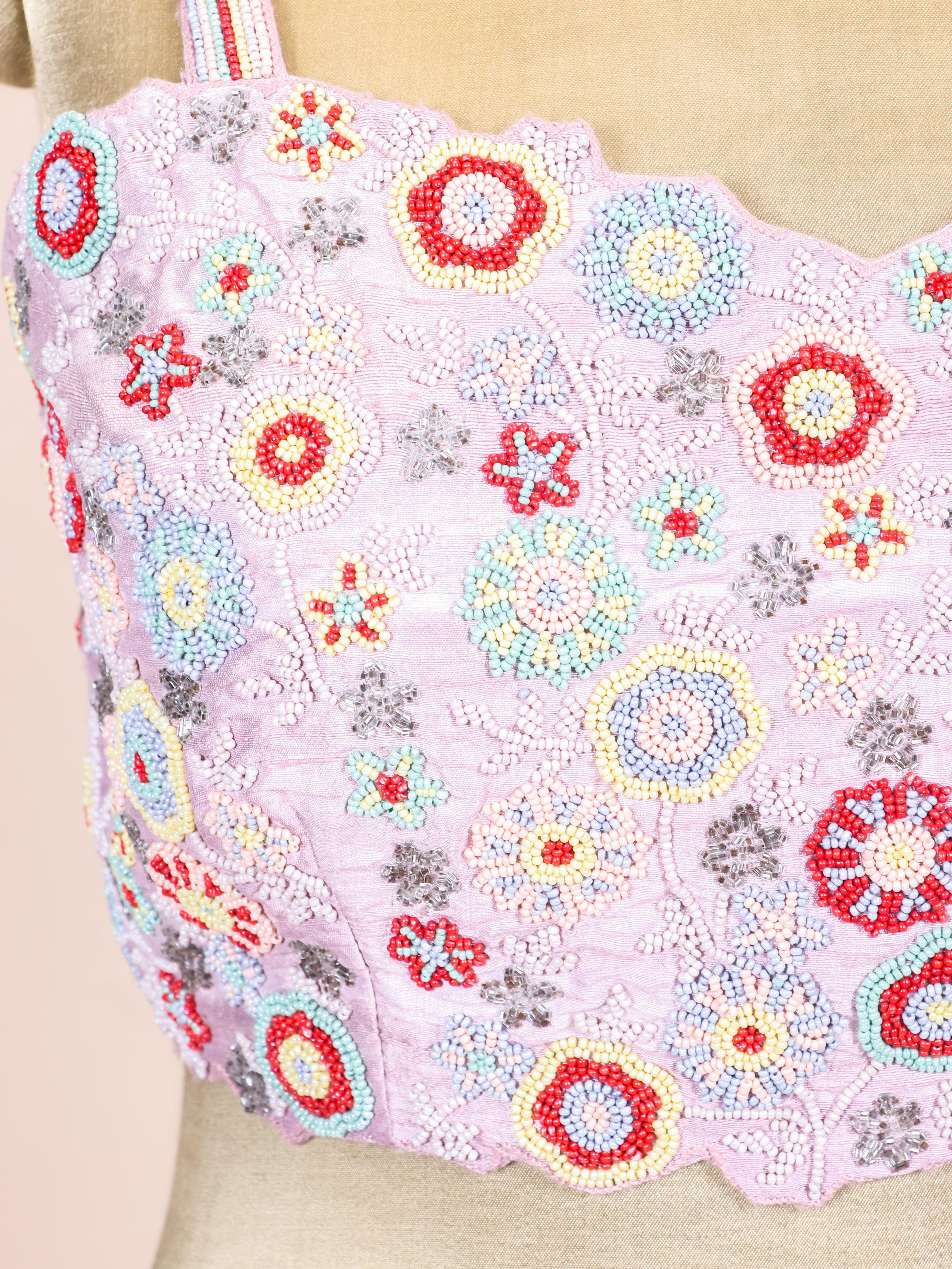 Designer Pastel Peach Georgette Party Wear Lehenga - Sumangal Ekam