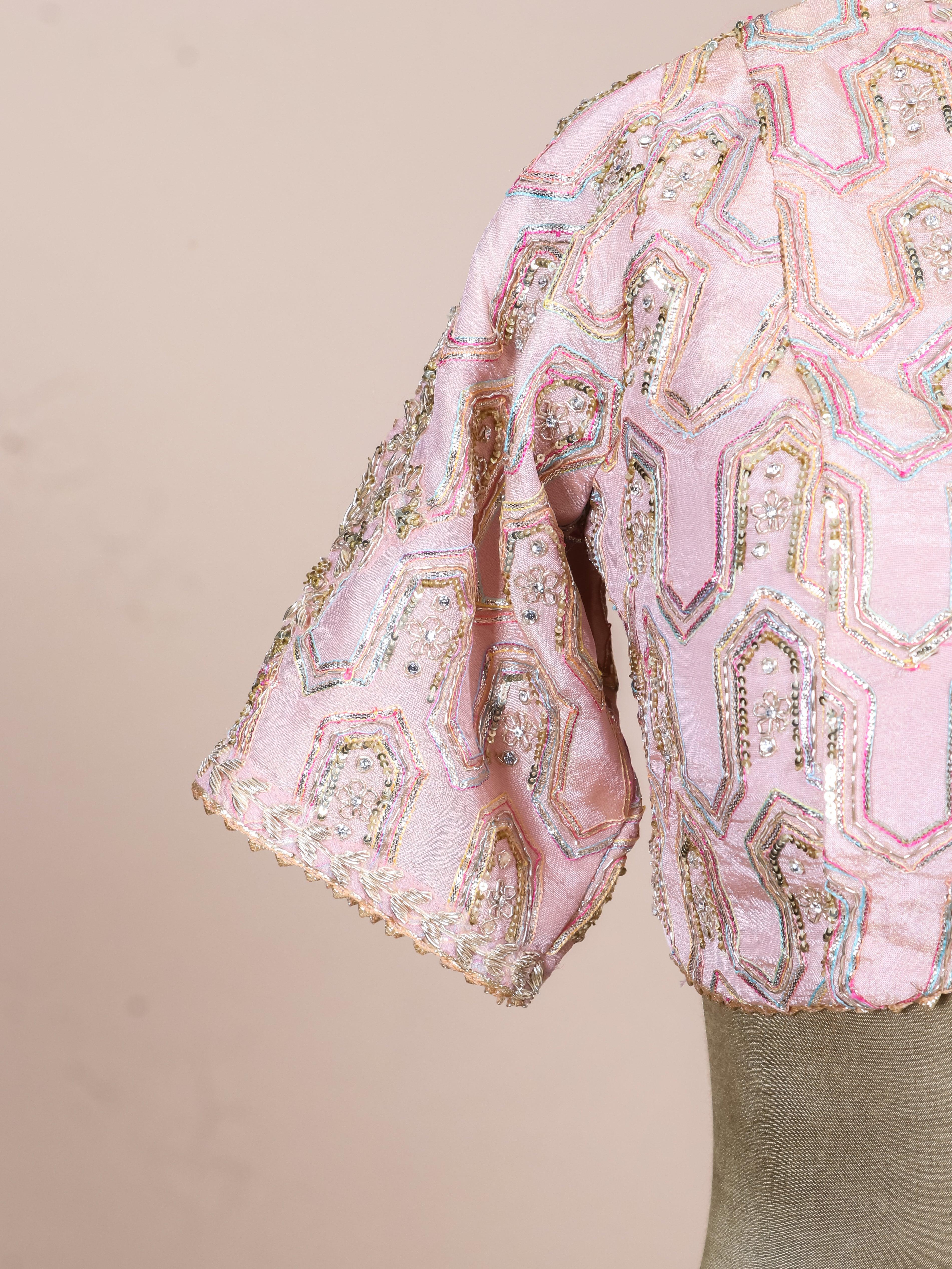 Designer Peach Fancy Banarasi Party Wear Lehenga - Sumangal Ekam