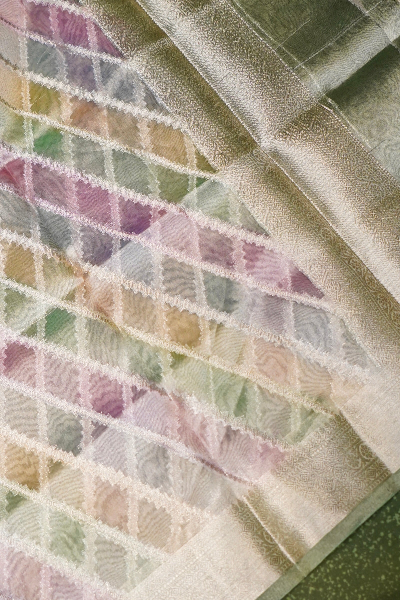 Designer Pastel Green Cotton Silk Suit