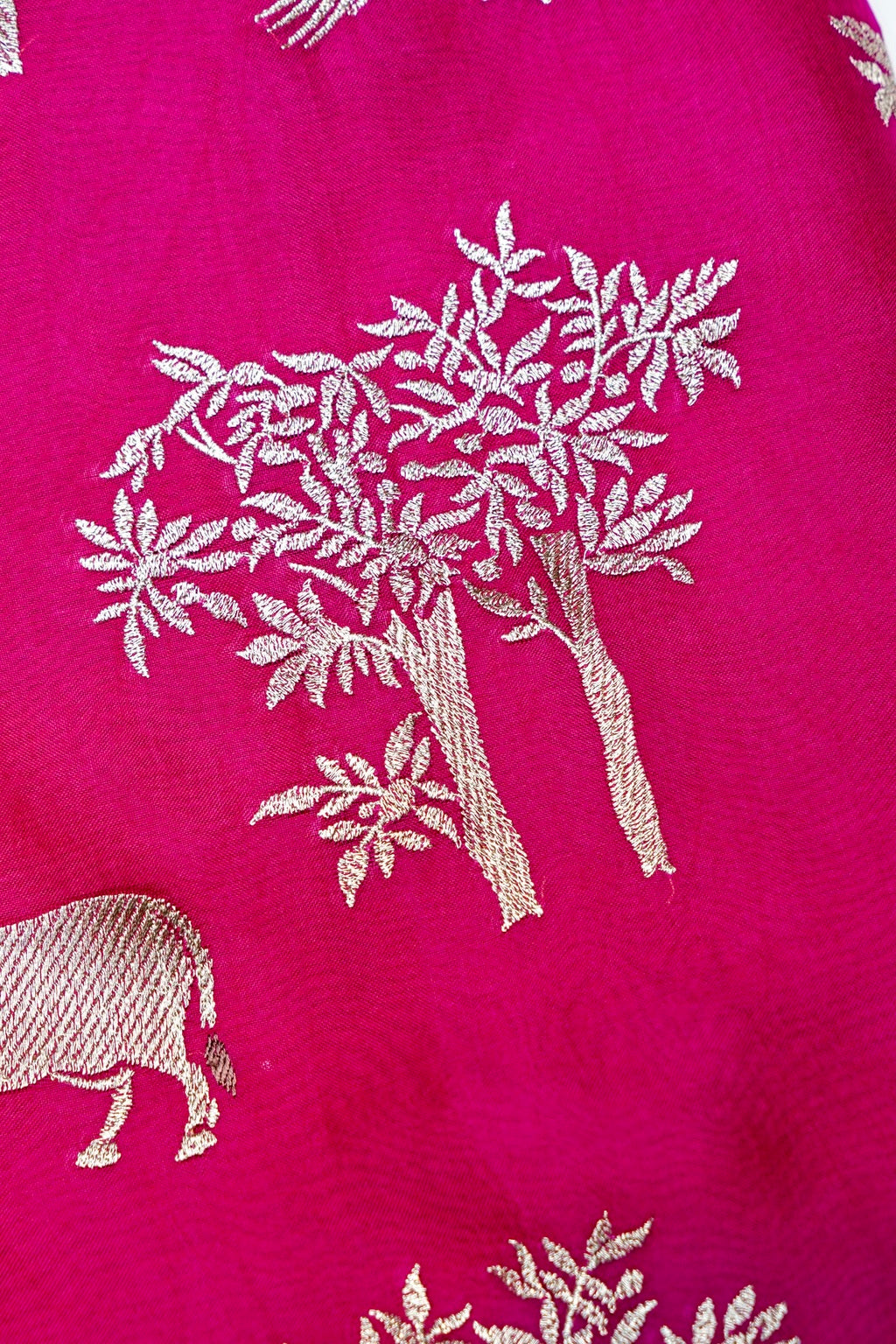 DesignerRani Pink Organza Silk Suit