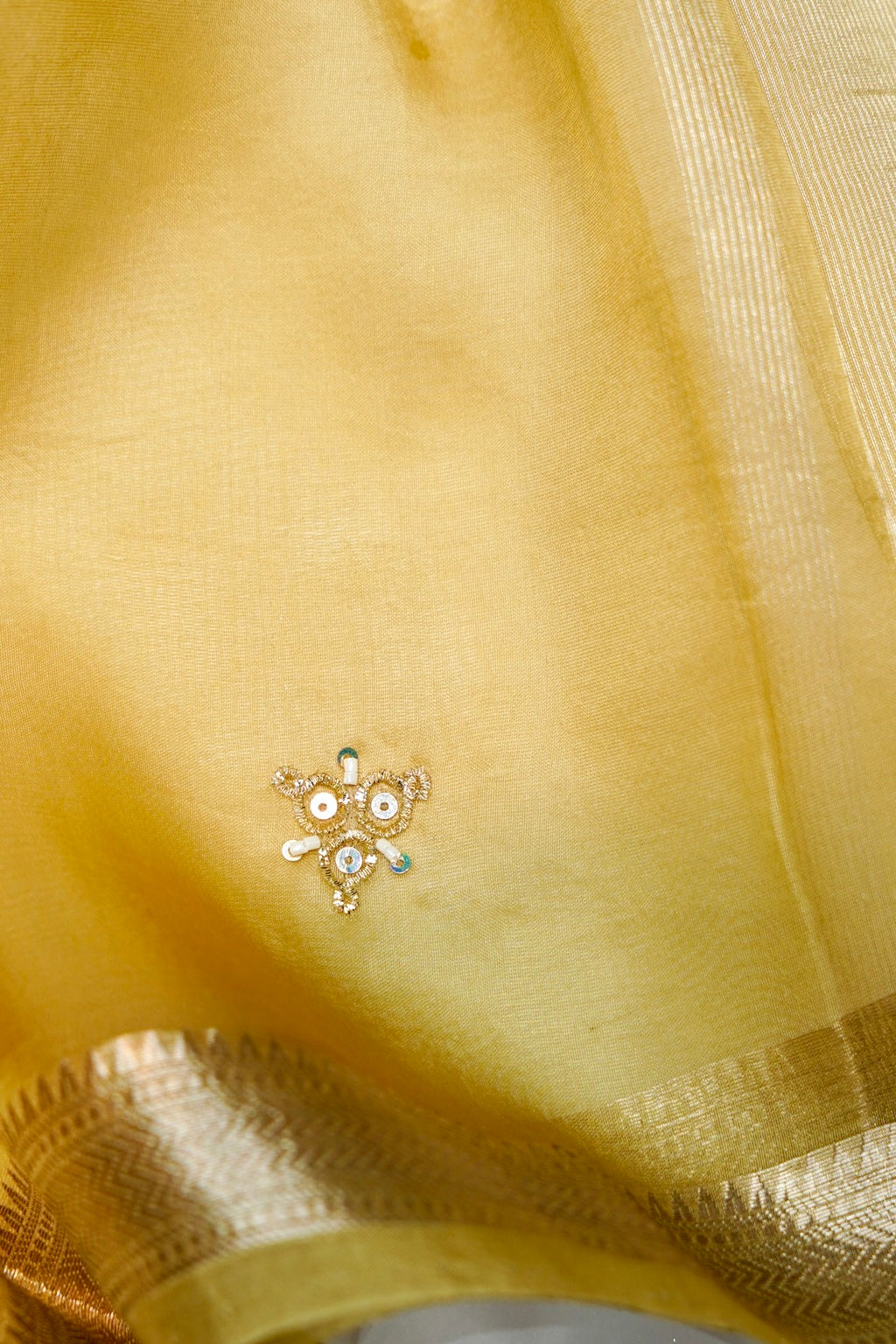 Designer Light Pishta Organza Silk Suit