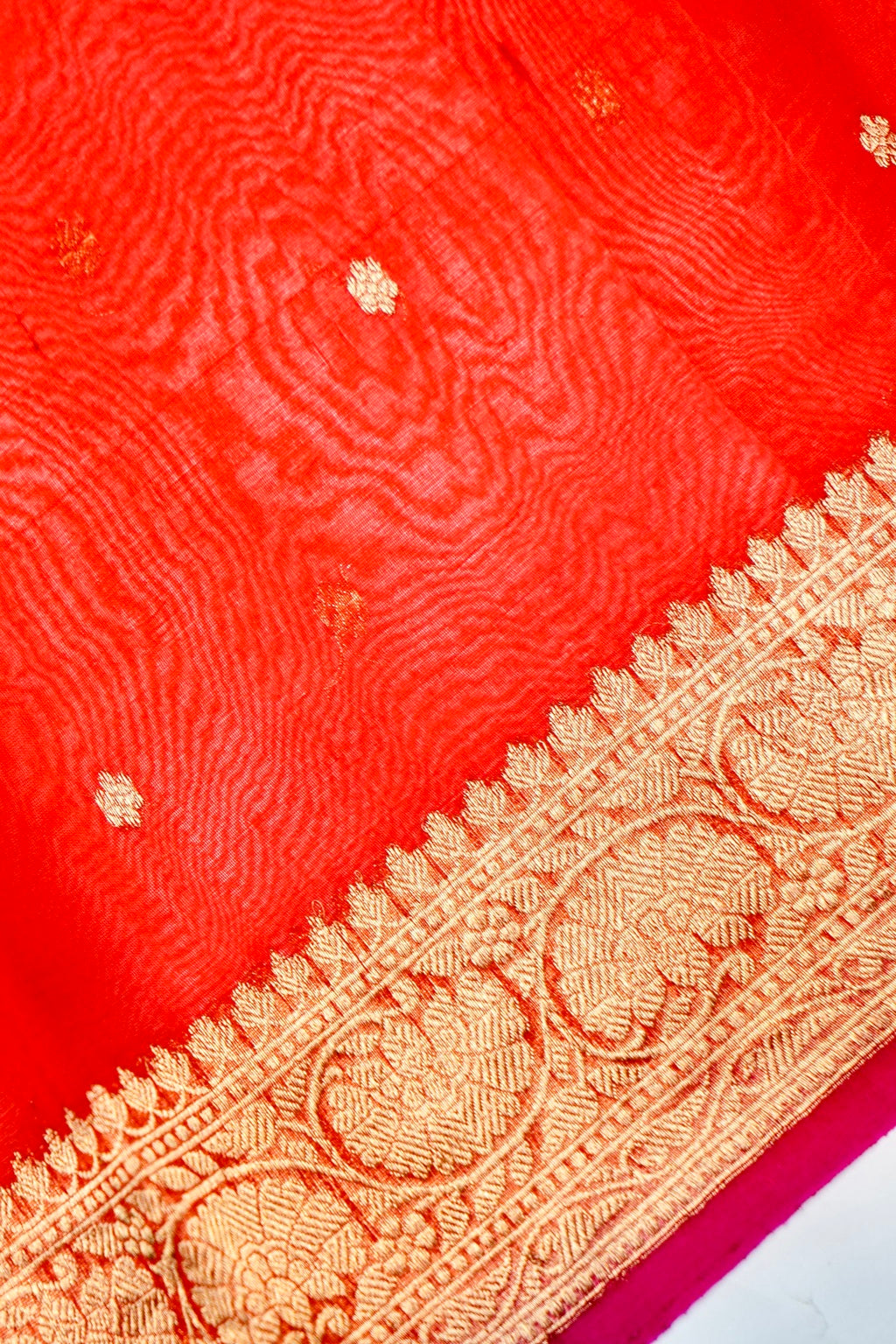 Designer Red Raw Silk Suit