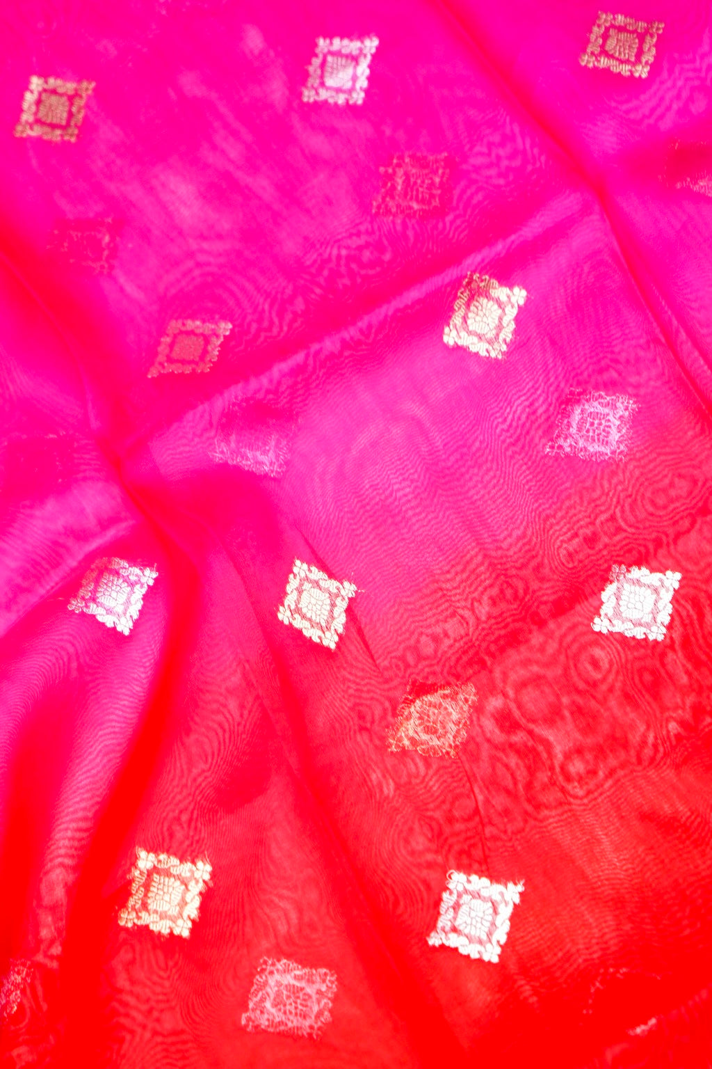 Designer Red Moonga Silk Suit