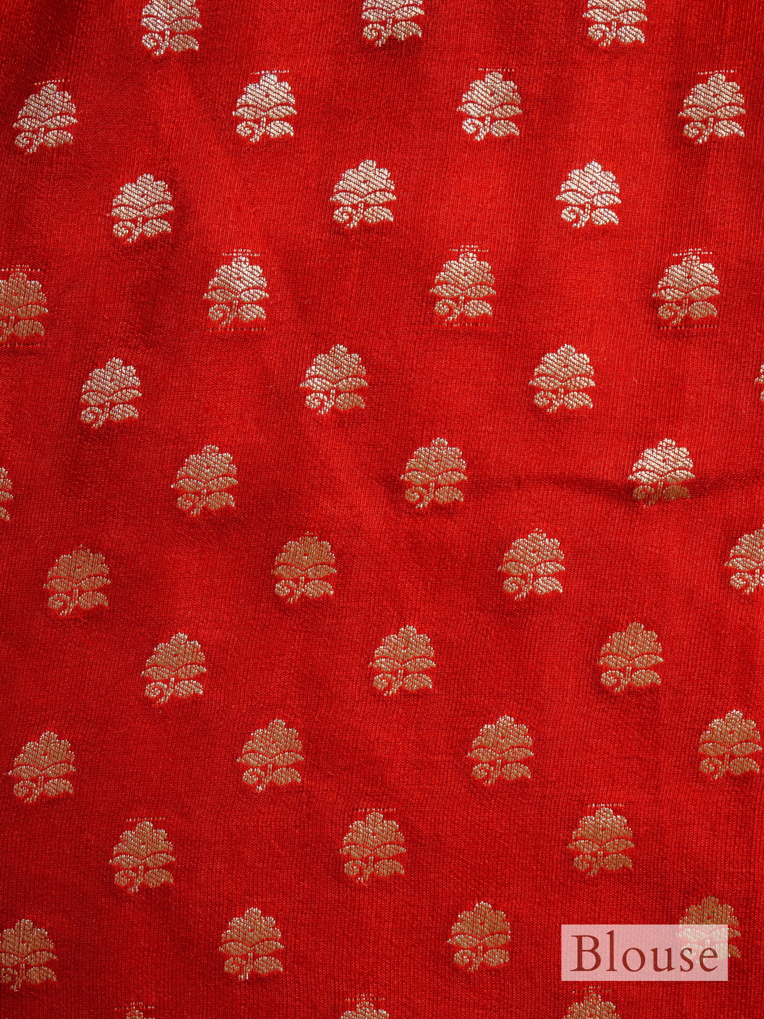 Handwoven White Banarasi Linen Tissue Silk Saree - Sumangal Ekam