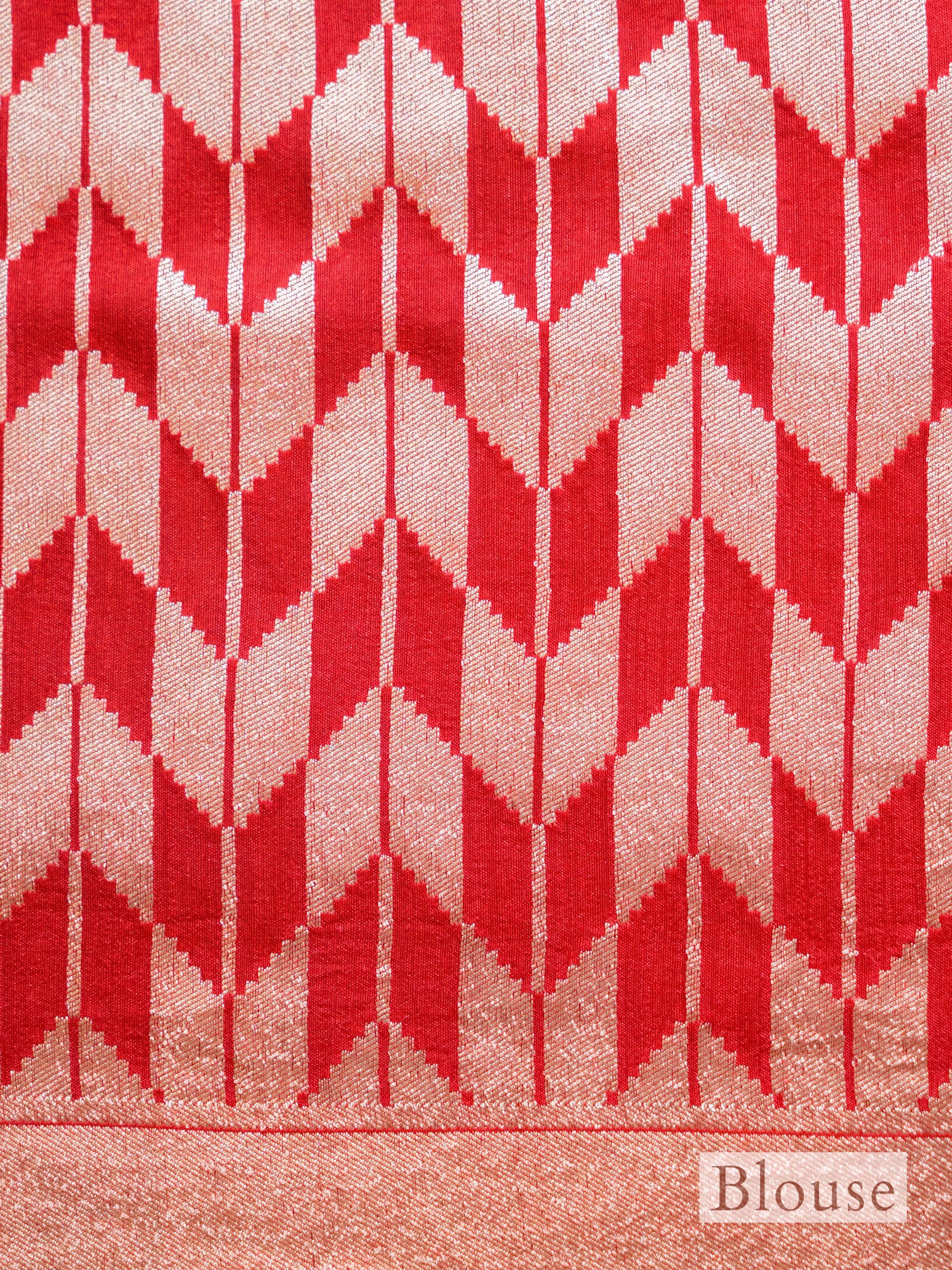 Handwoven Brown Banarasi Moonga Georgette Saree - Sumangal Ekam