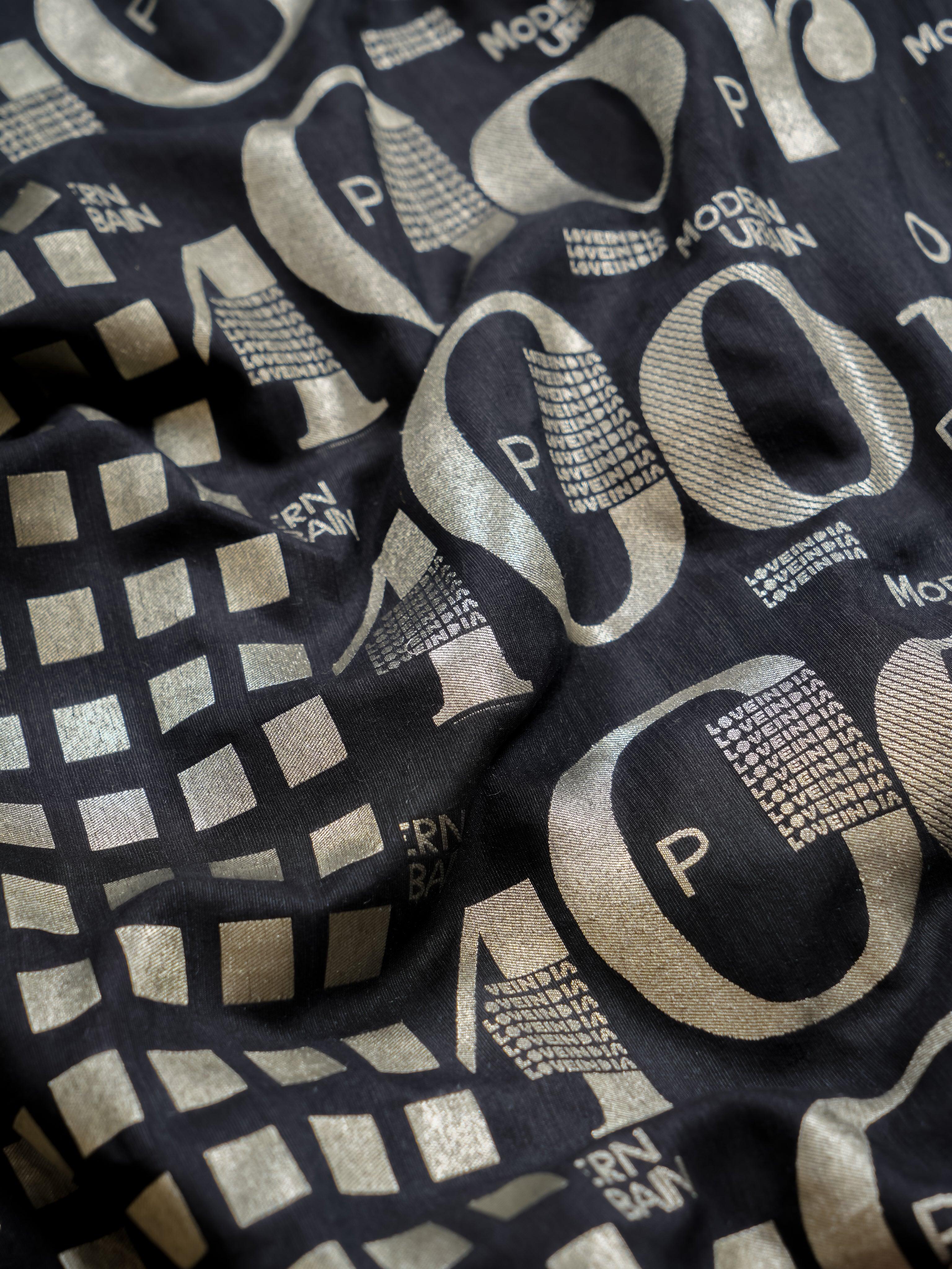 Handwoven Black Banarasi Moonga Silk Saree - Sumangal Ekam