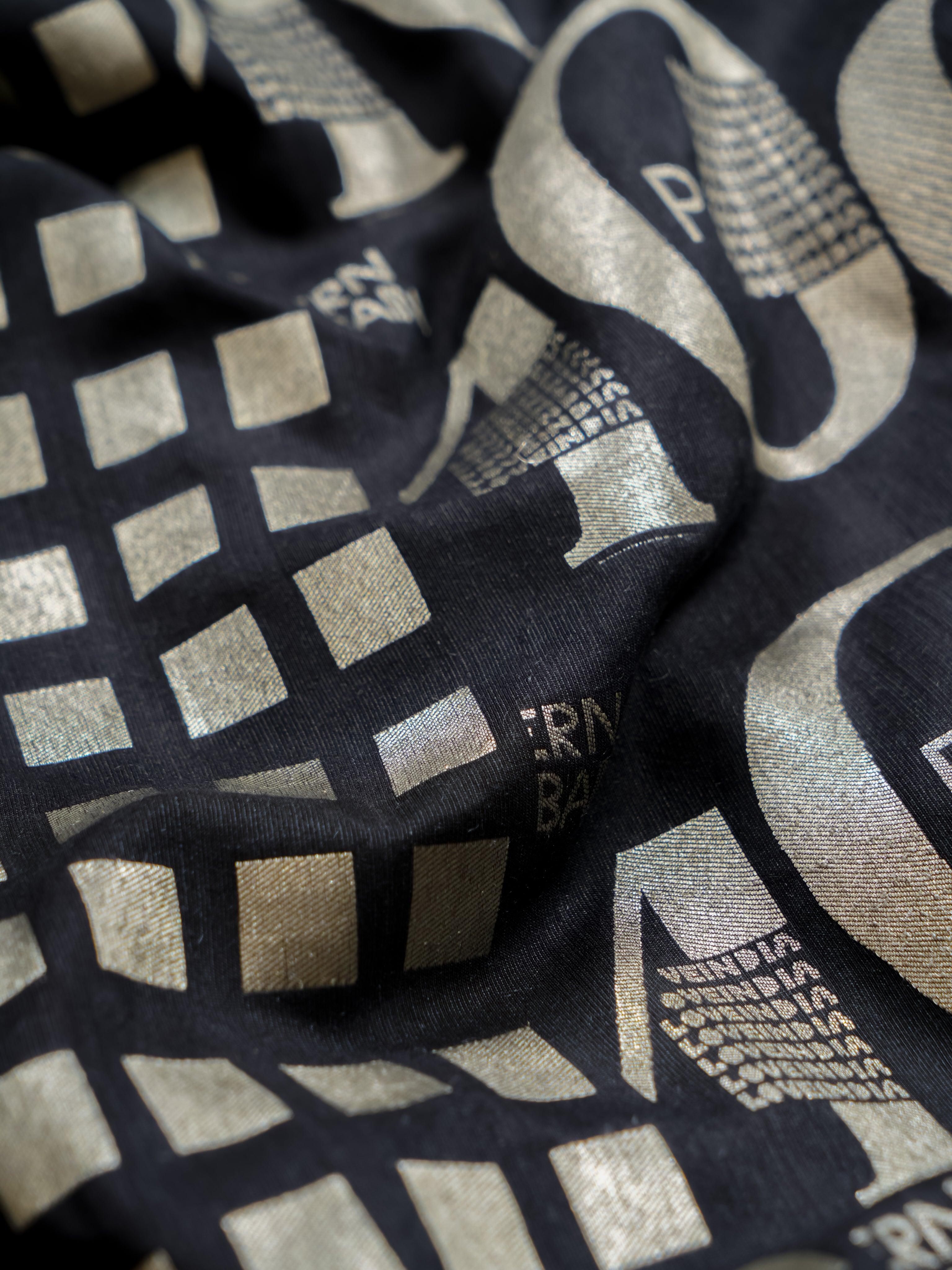 Handwoven Black Banarasi Moonga Silk Saree - Sumangal Ekam