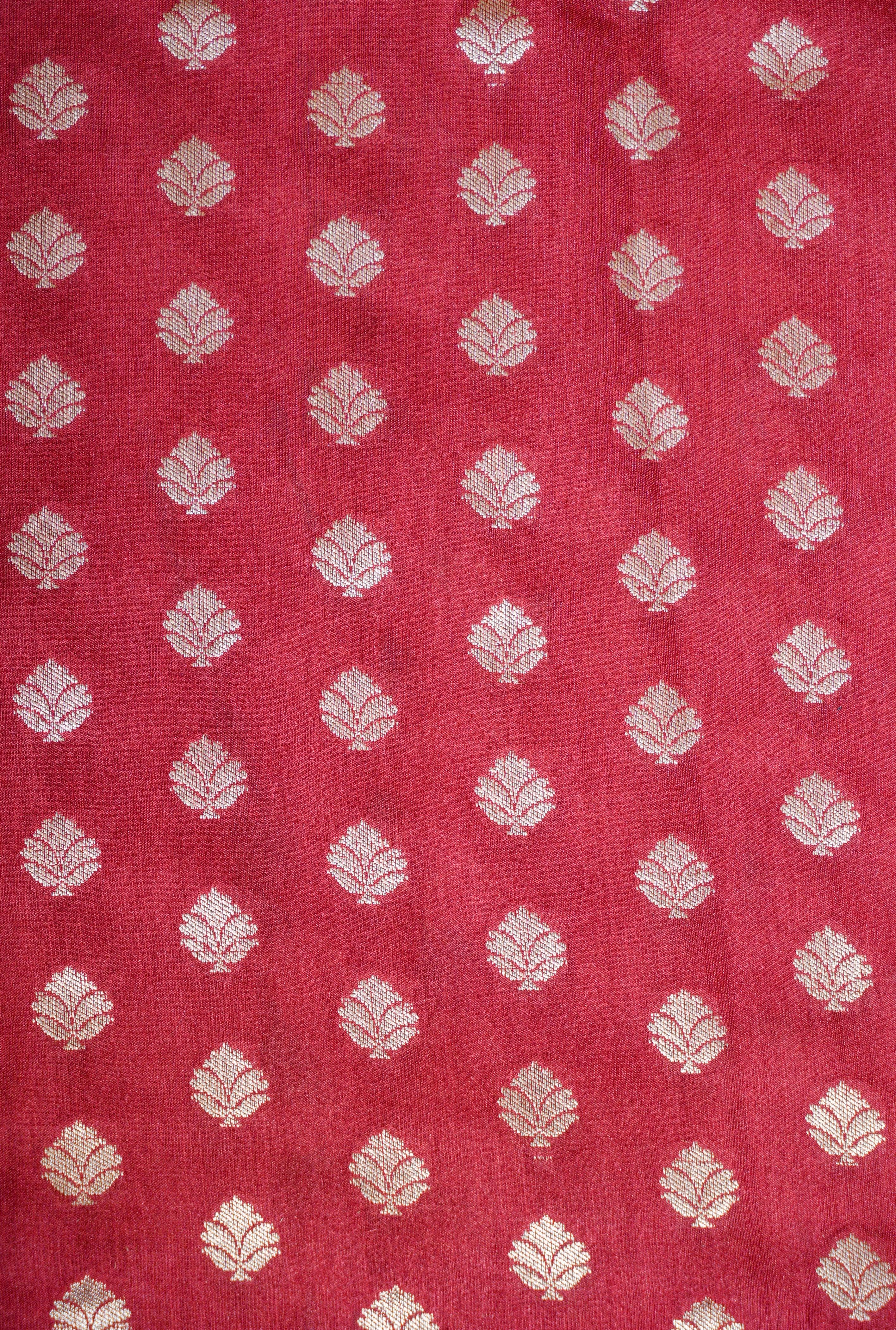 Handwoven Dark Purple Banarasi Handloom Silk Saree - Sumangal Ekam