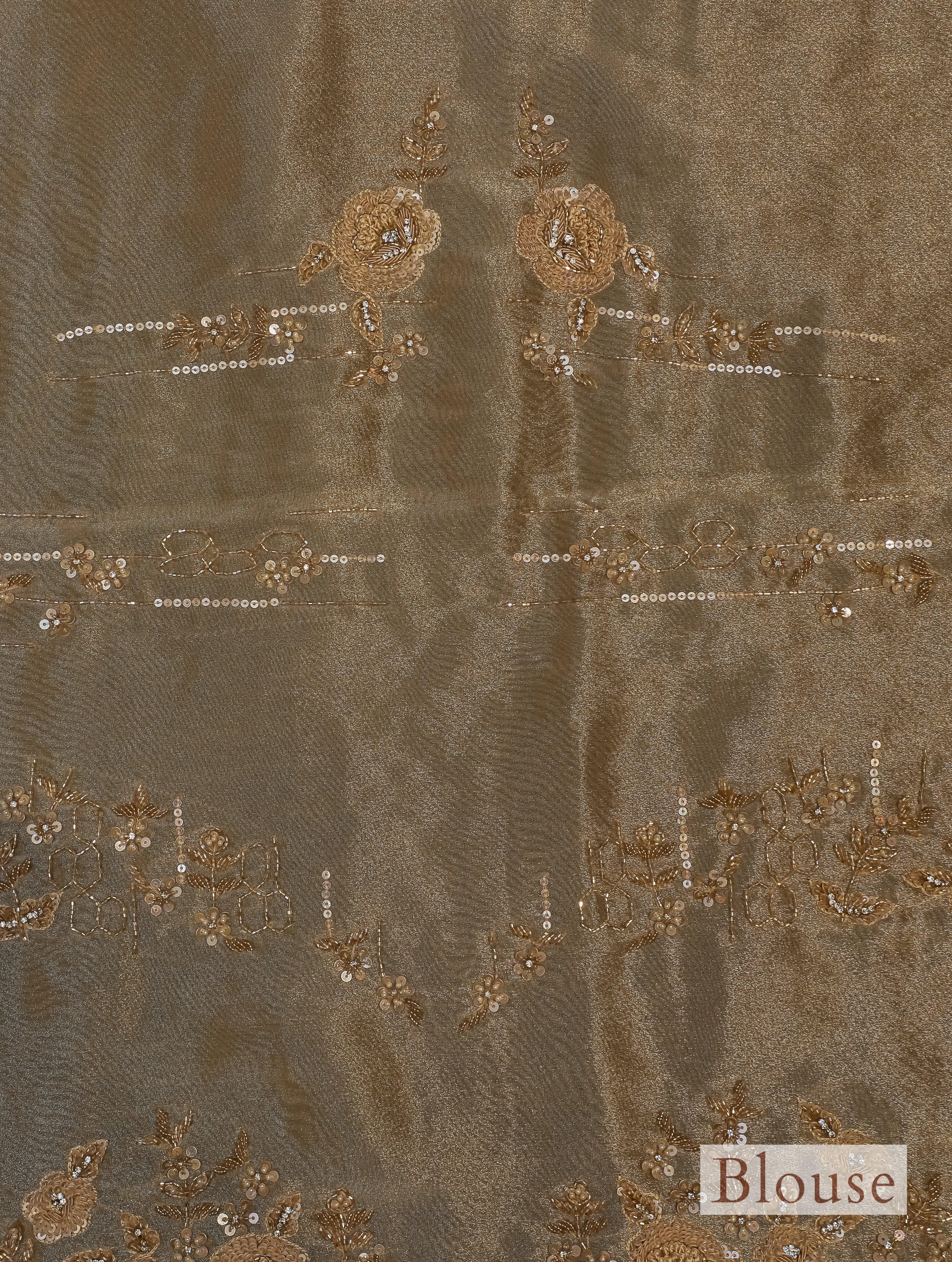 Designer Gold Tissue Silk Saree - Sumangal Ekam