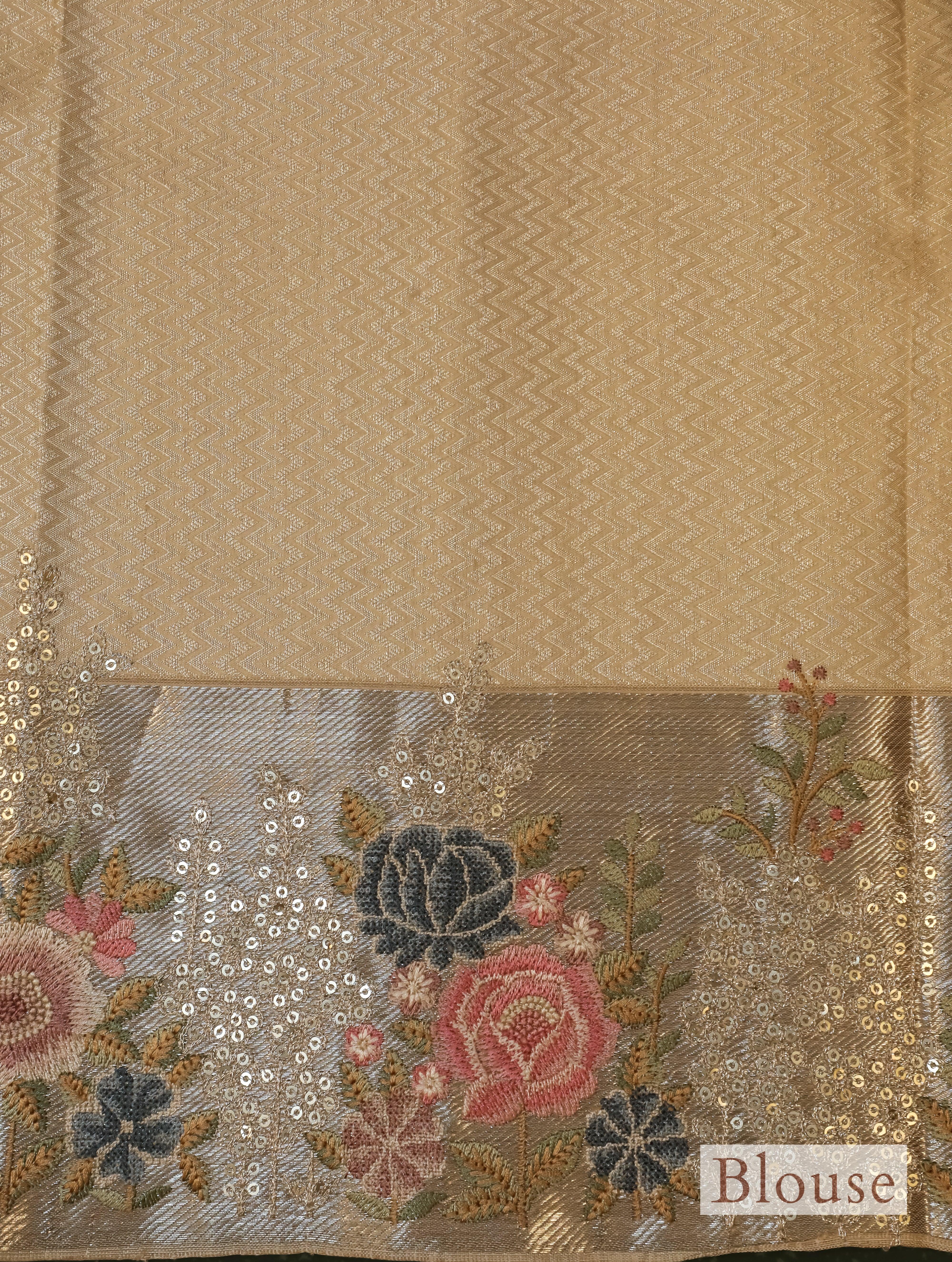 Designer Golden Katan Silk Saree - Sumangal Ekam