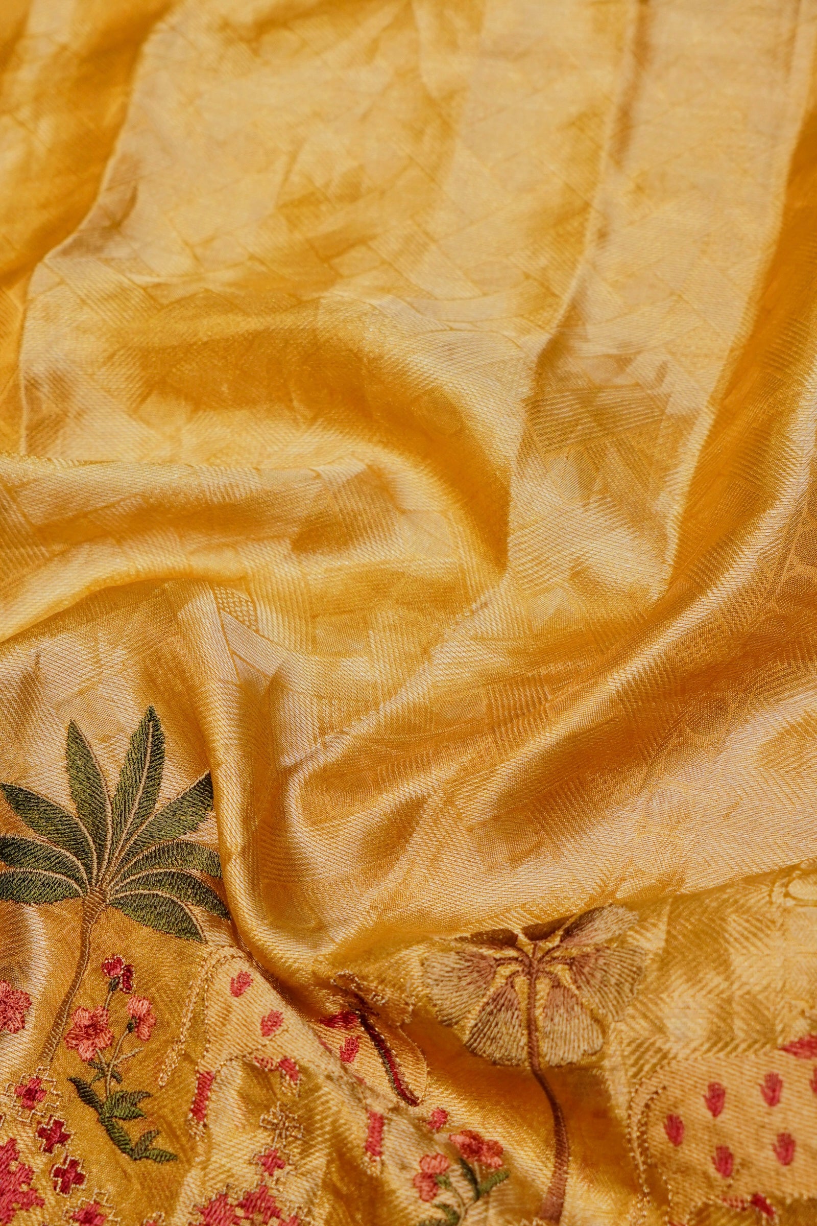 Designer Golden Tissue Silk Saree
