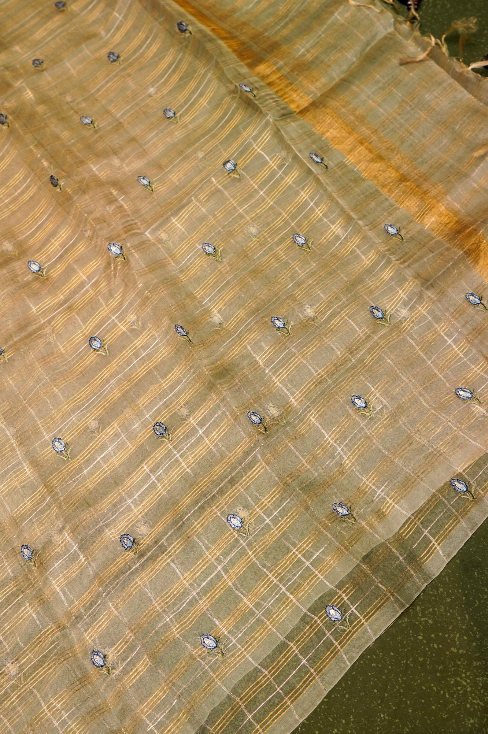 Designer Off White Organza  Suit