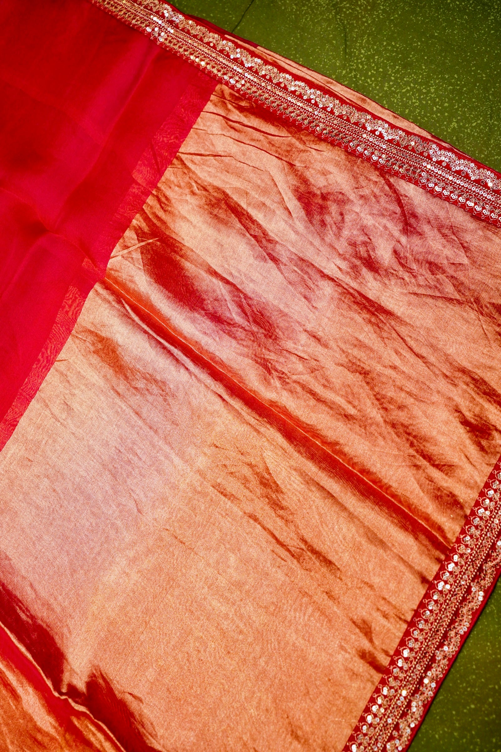 Designer Pink Organza Saree