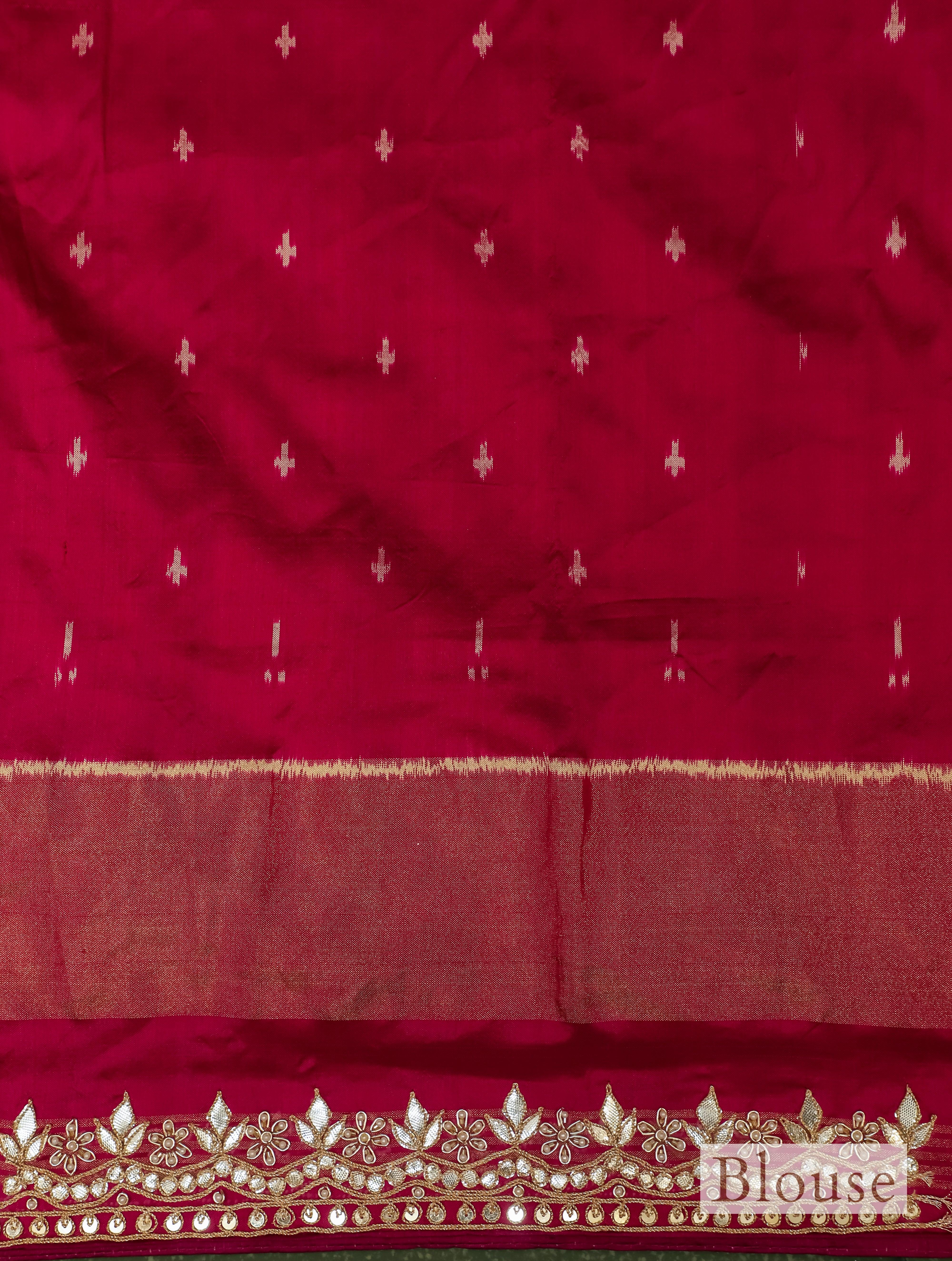 Designer Rani Pink Katan Silk Saree - Sumangal Ekam