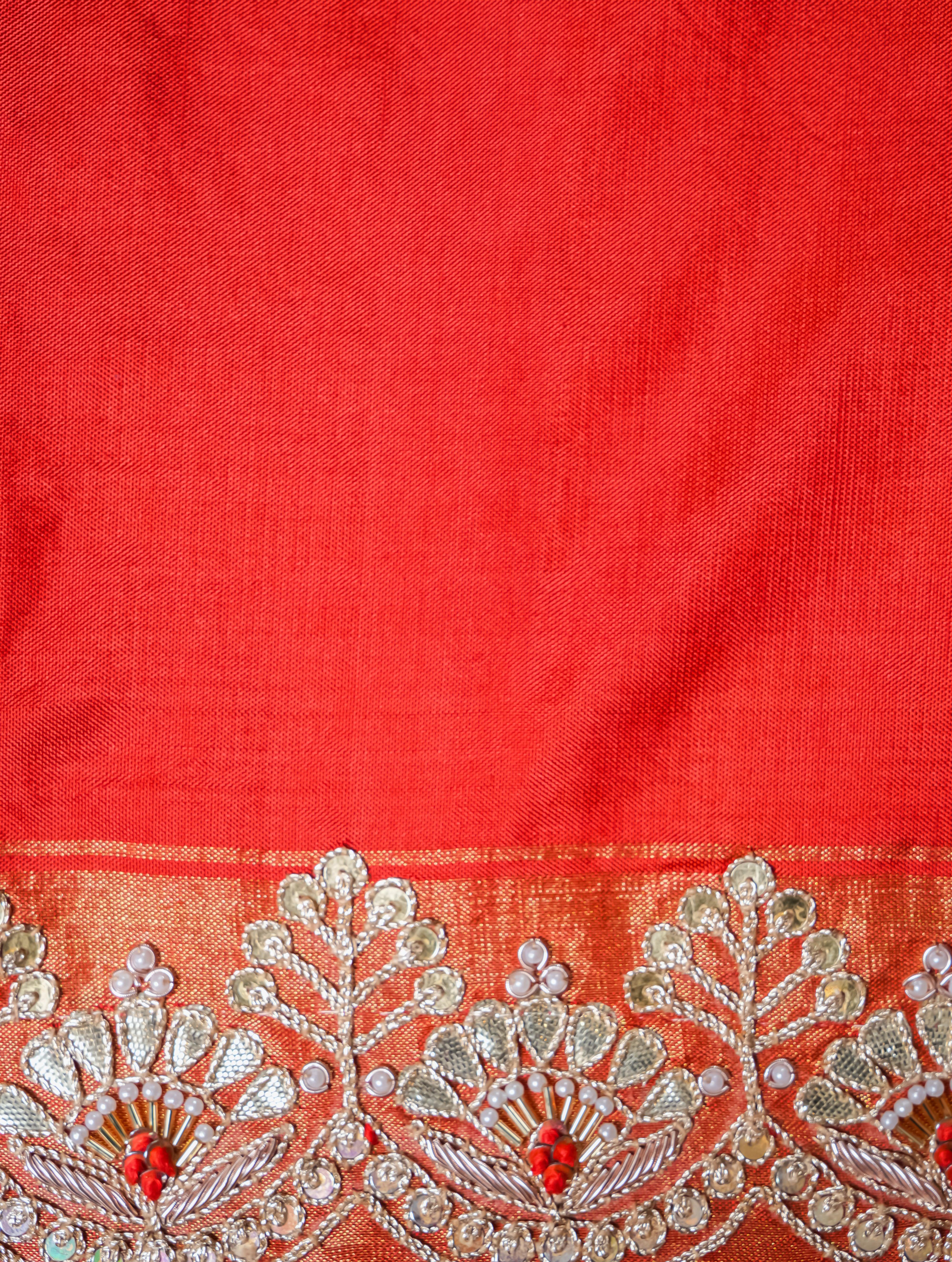 Designer Multi Color Katan Silk Saree - Sumangal Ekam