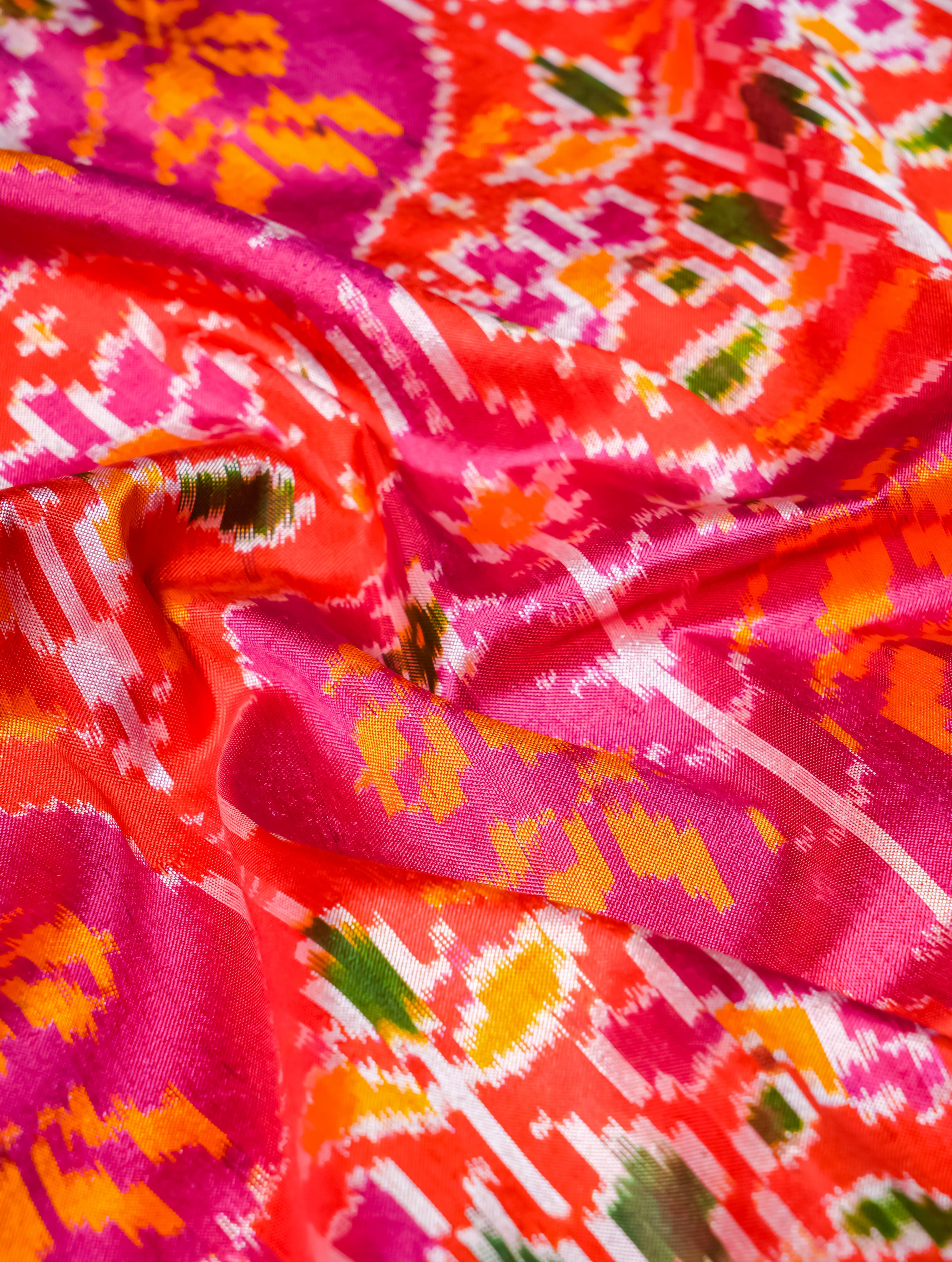 Designer Pink Banarasi Katan Silk Saree - Sumangal Ekam