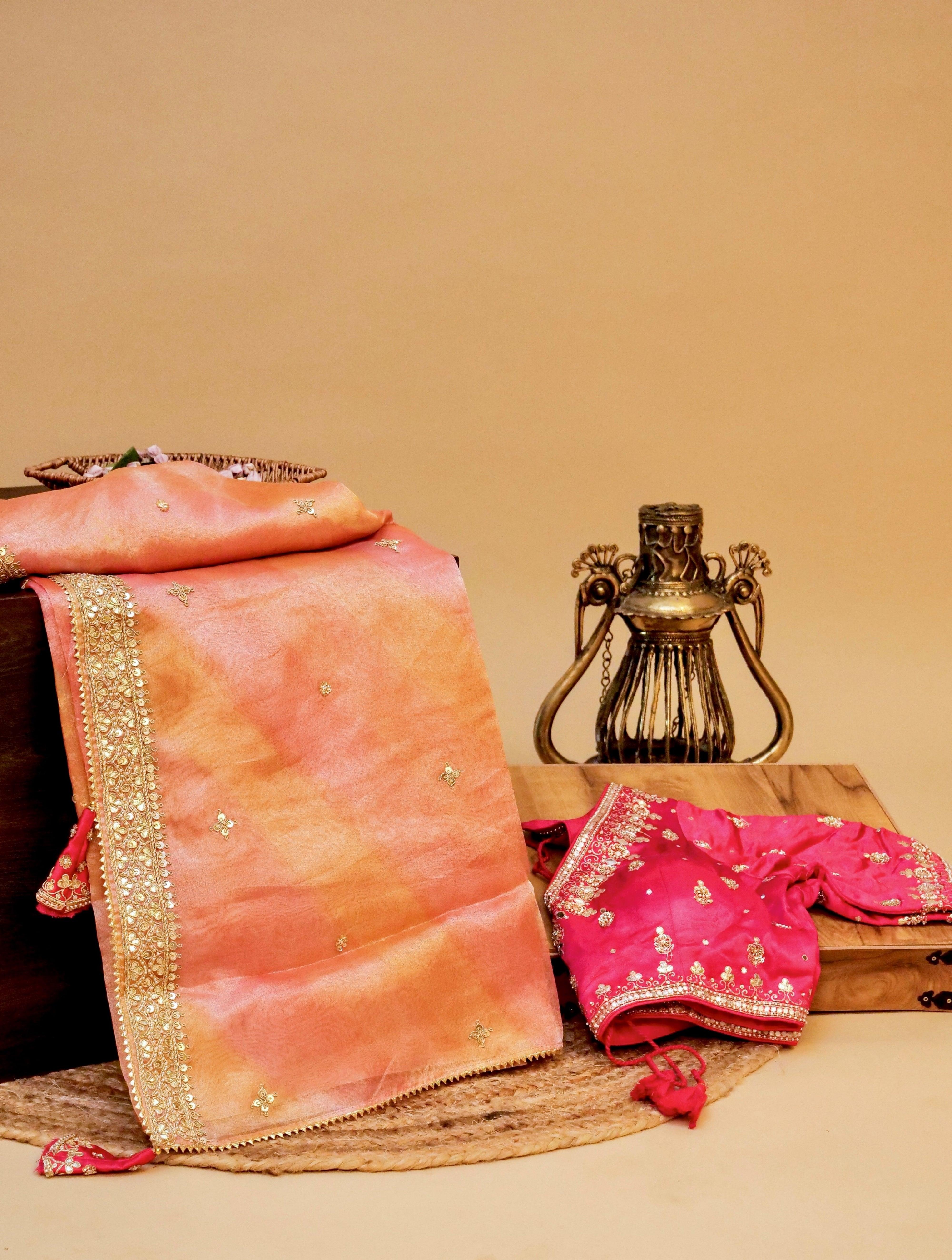 Designer Rangkat Tissue Silk Saree - Sumangal Ekam