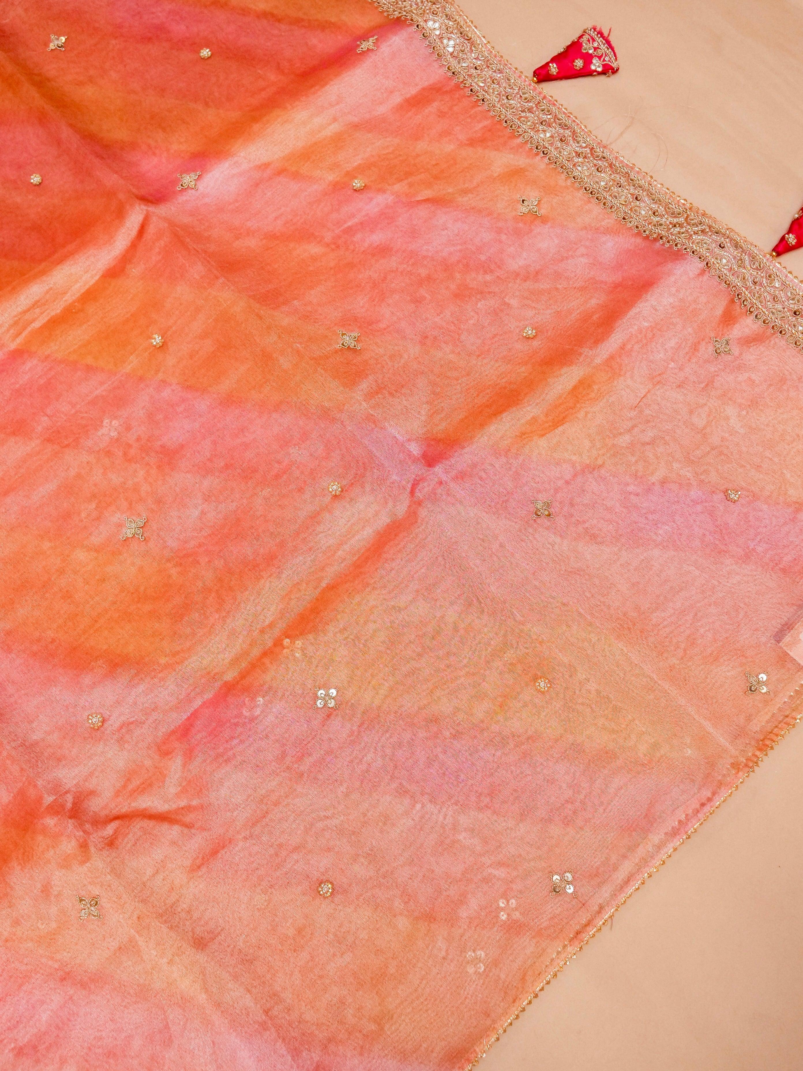 Designer Rangkat Tissue Silk Saree - Sumangal Ekam
