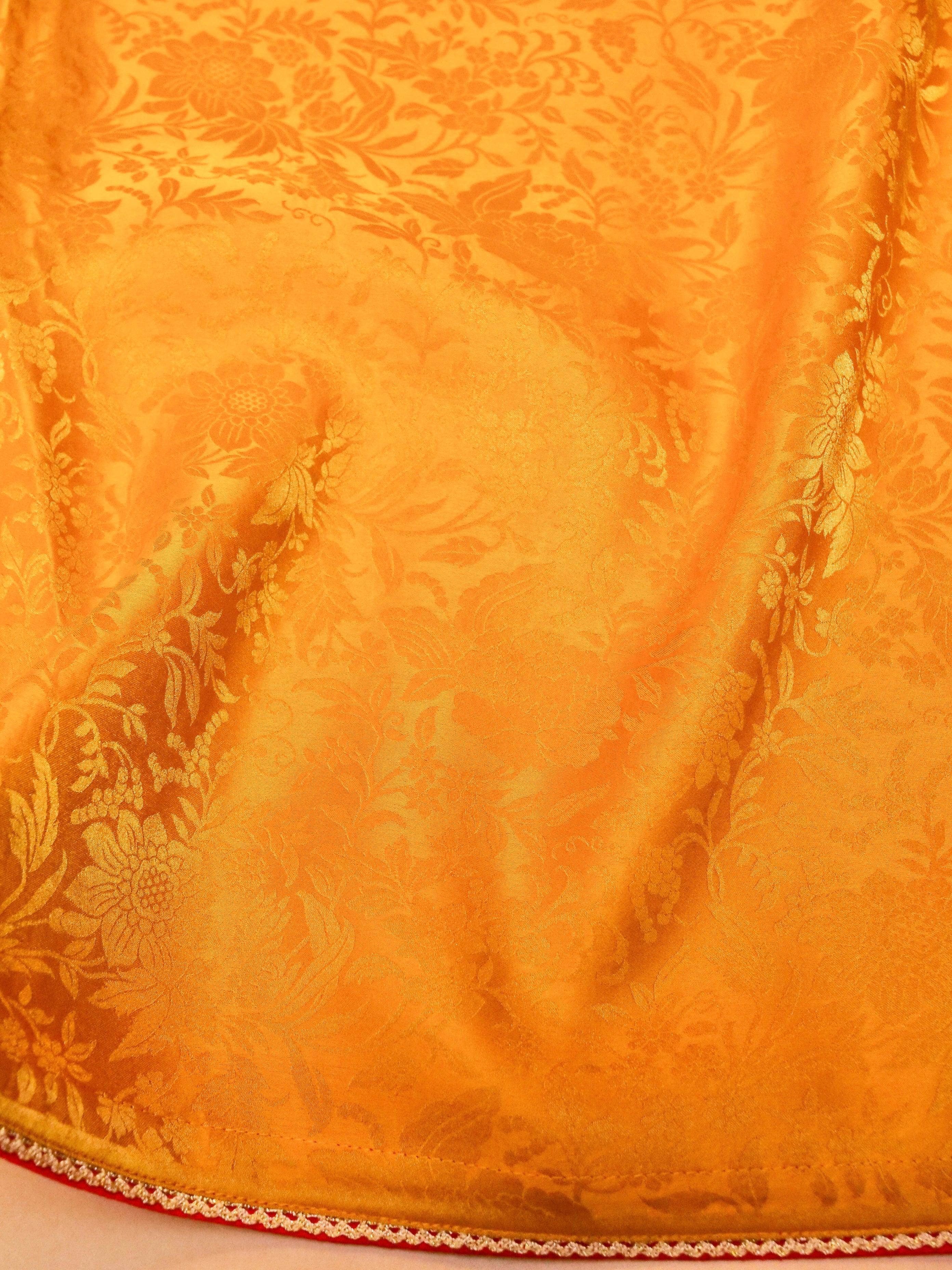 Designer Mustard Yellow Silk Saree - Sumangal Ekam
