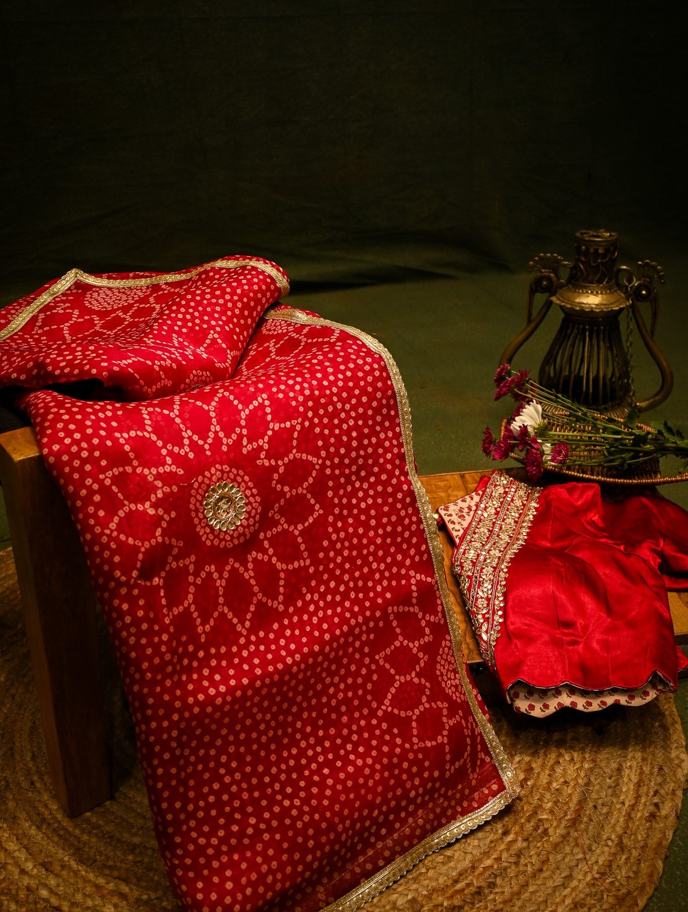 Designer Pink Organza Silk Saree