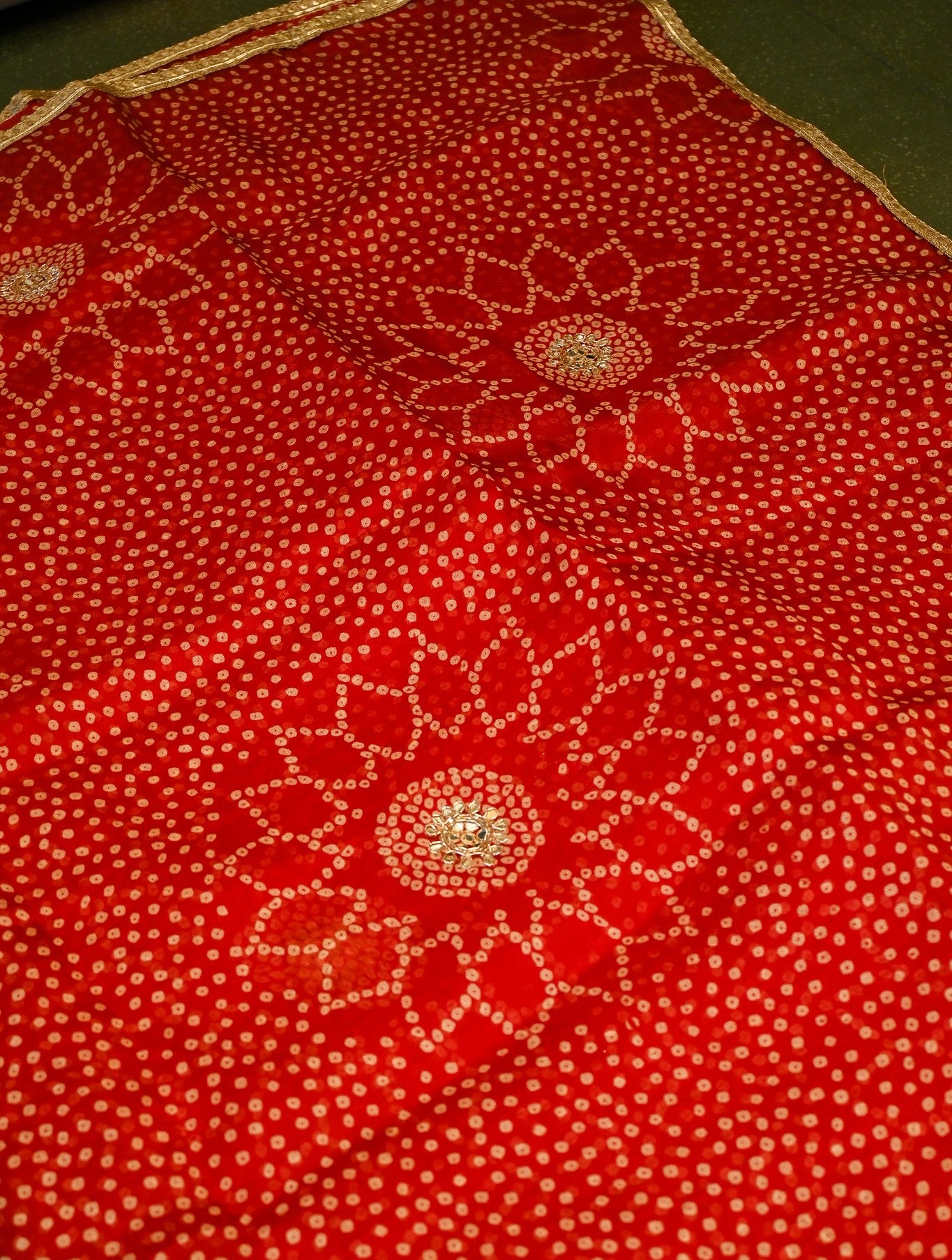 Designer Red Organza Silk Saree
