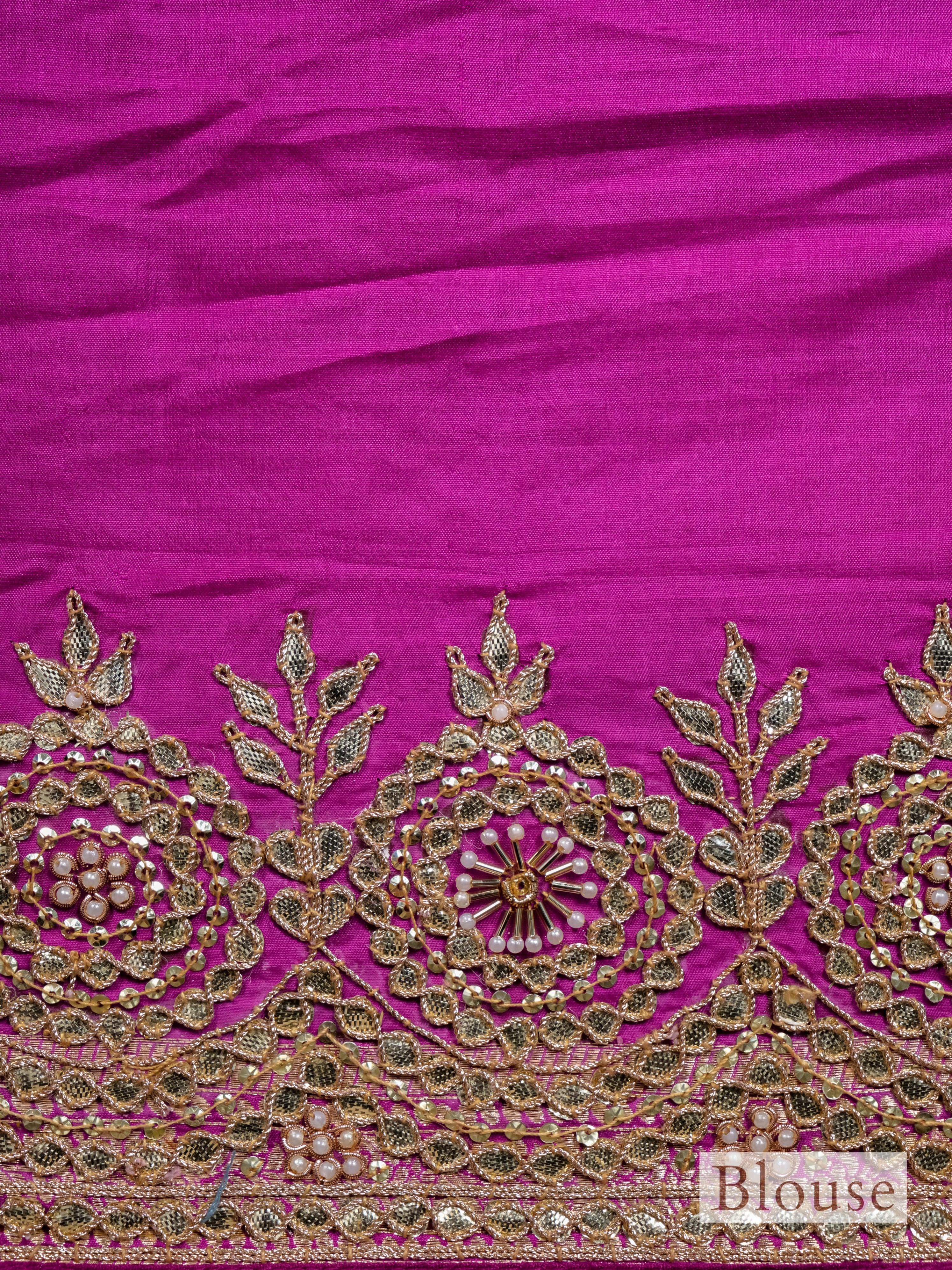 Handwoven Magenta Banarasi Katan Soft Silk Saree - Sumangal Ekam