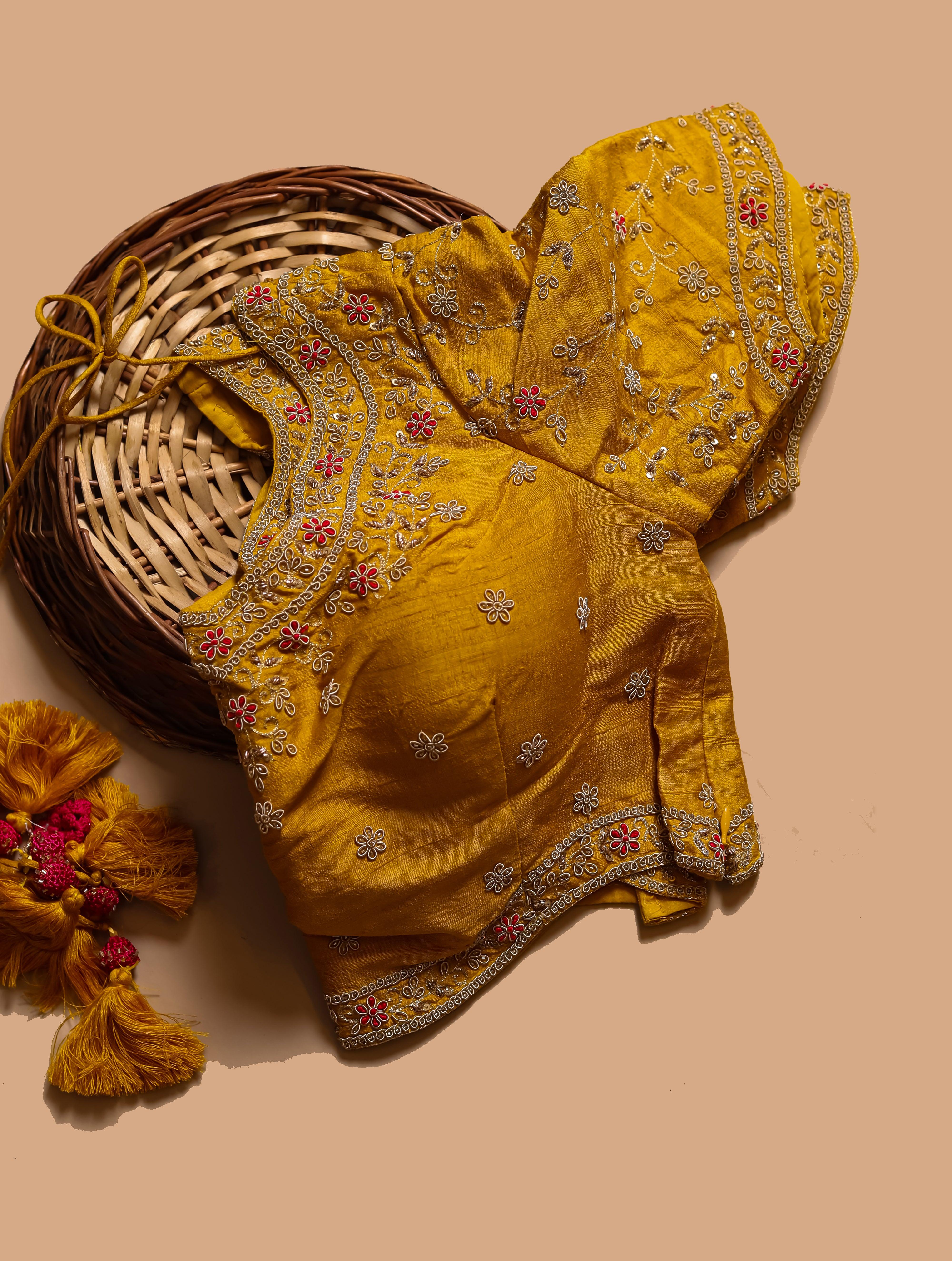 Handwoven Multi Banarasi Georgette Silk Saree - Sumangal Ekam