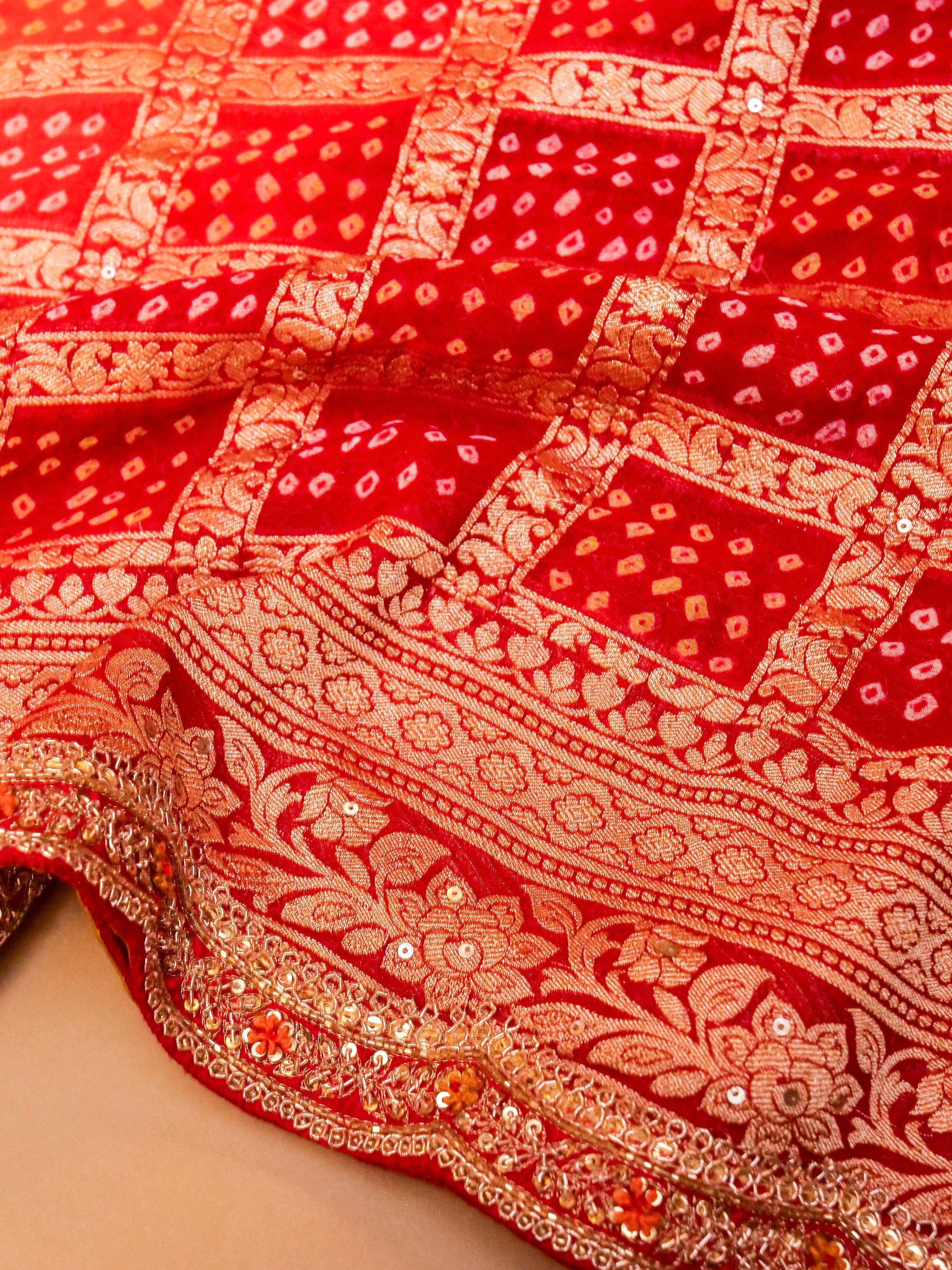 Handwoven Multi Banarasi Georgette Silk Saree - Sumangal Ekam