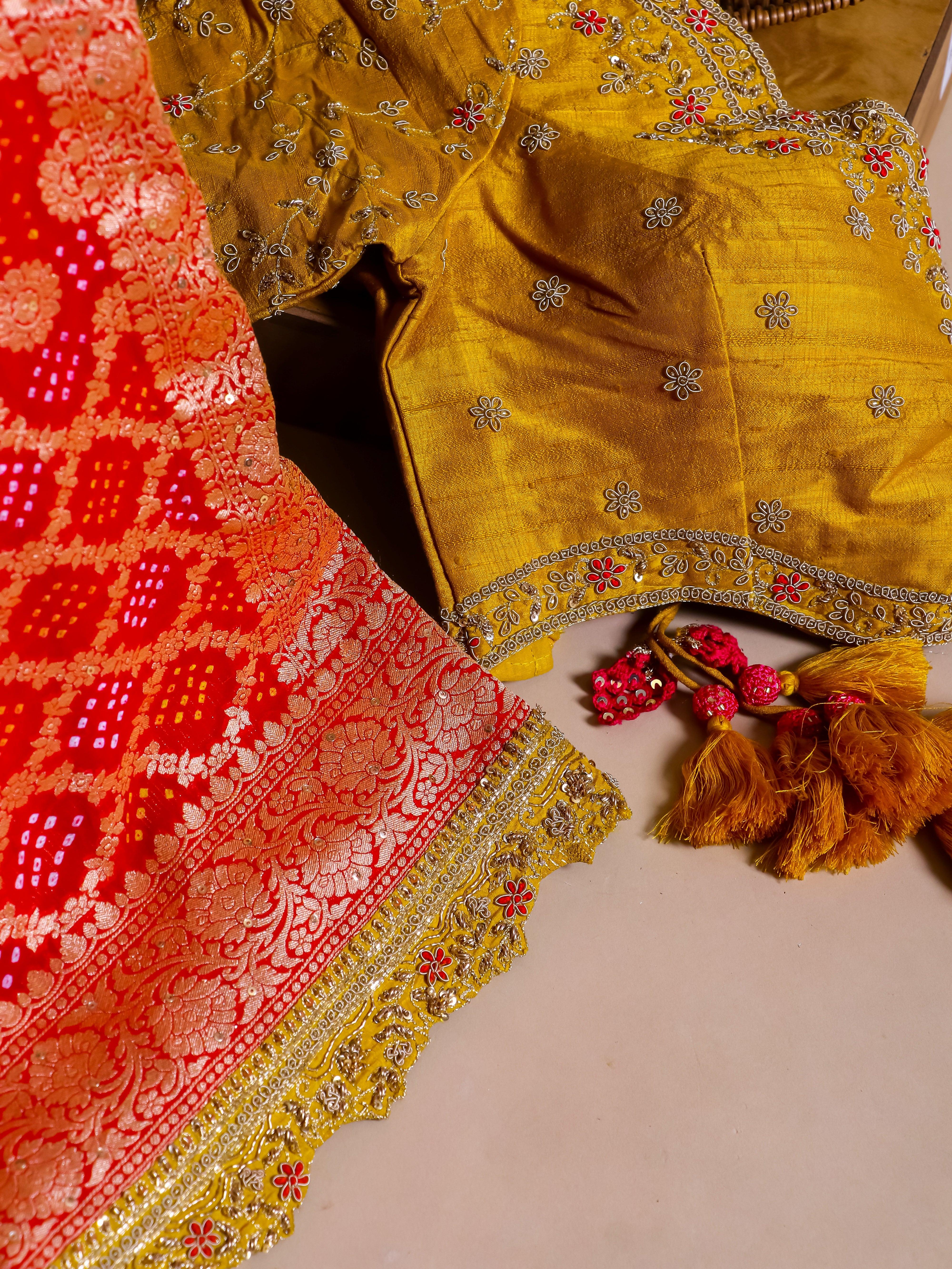 Handwoven Reddish Pink Banarasi Khaddi Silk Saree - Sumangal Ekam