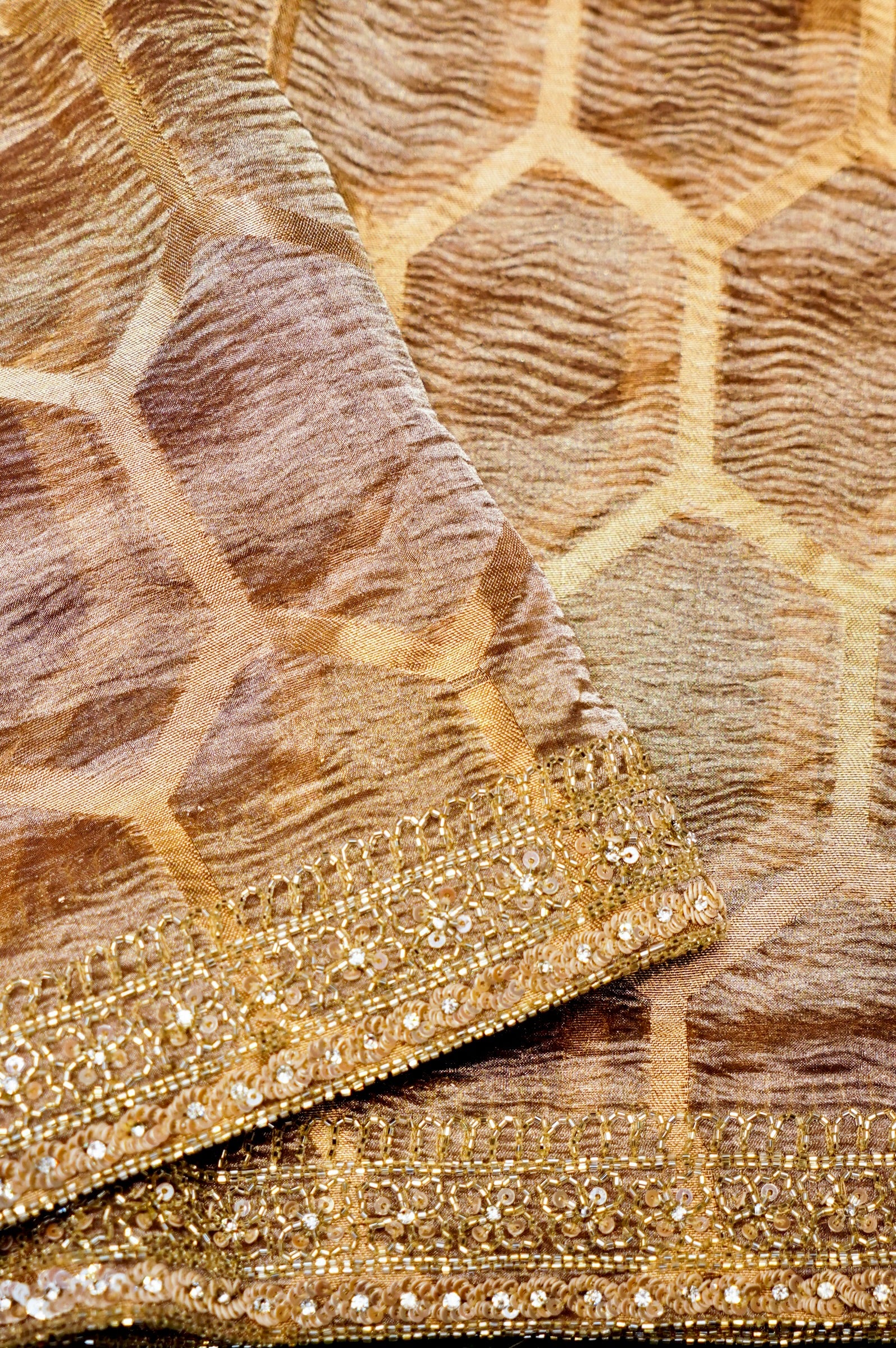 Designer Gold Tissue Silk Saree