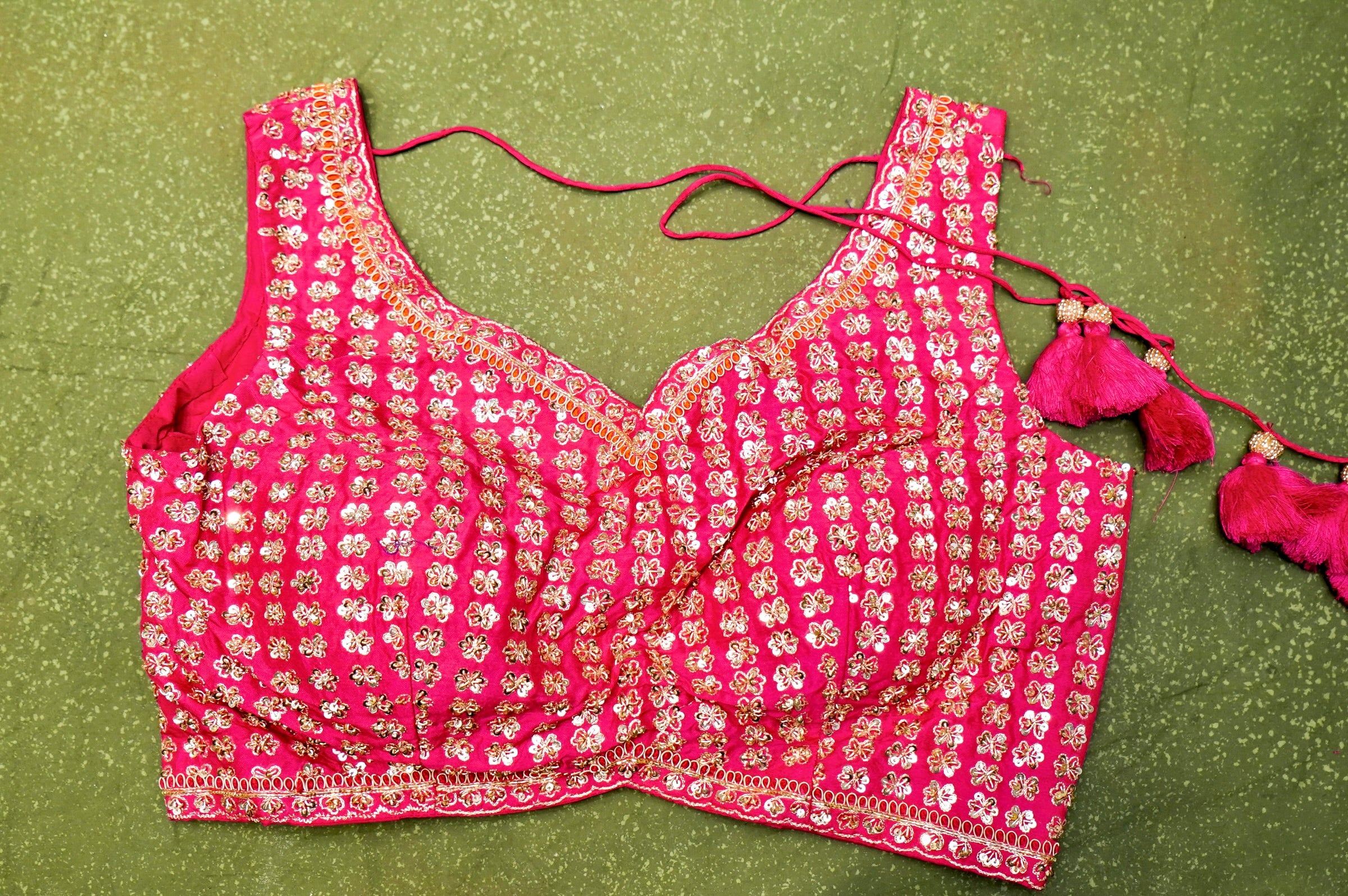 Handwoven Pink Designer Organza Saree