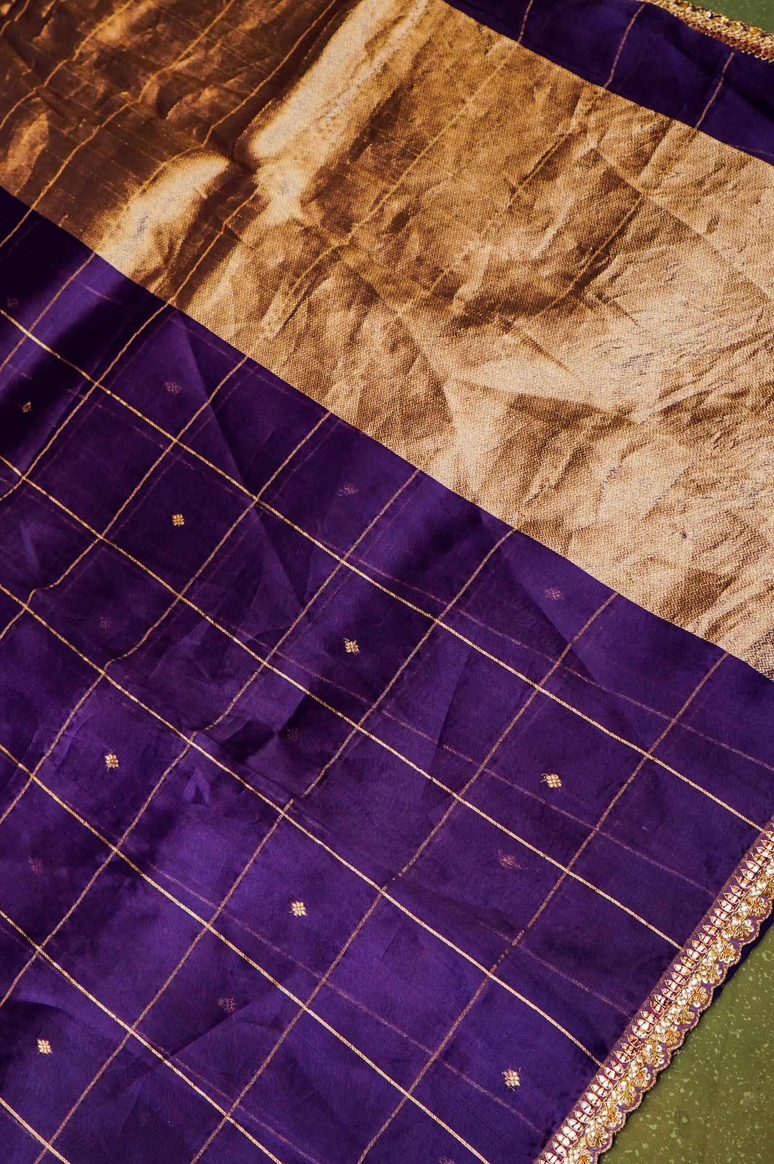 Designer Purple Organza Saree